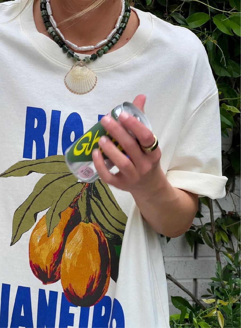 Green Jade Shell Necklace