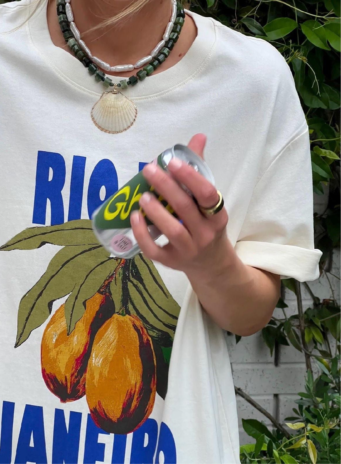 Green Jade Shell Necklace