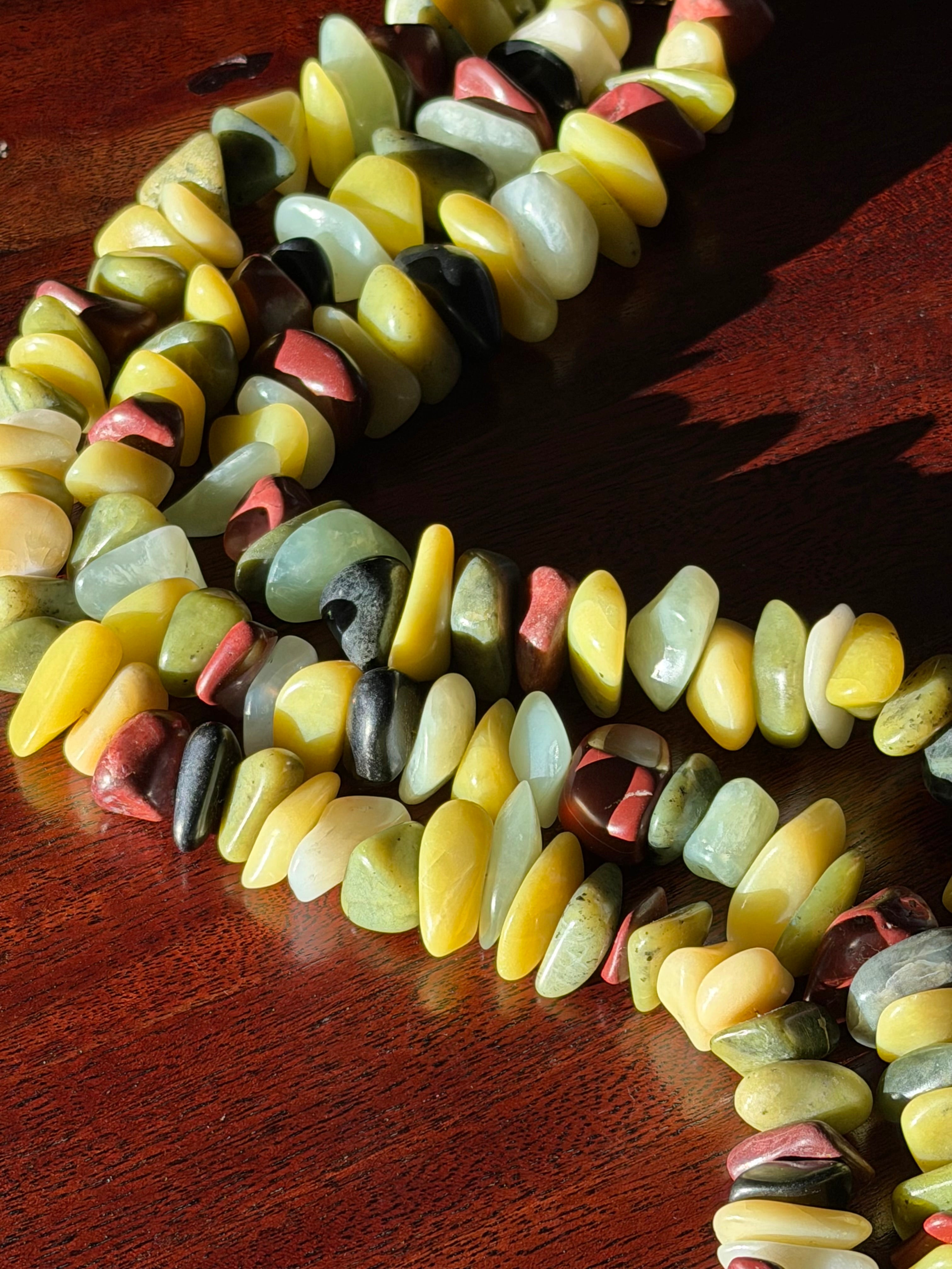 Chunky Earth Stone Necklace