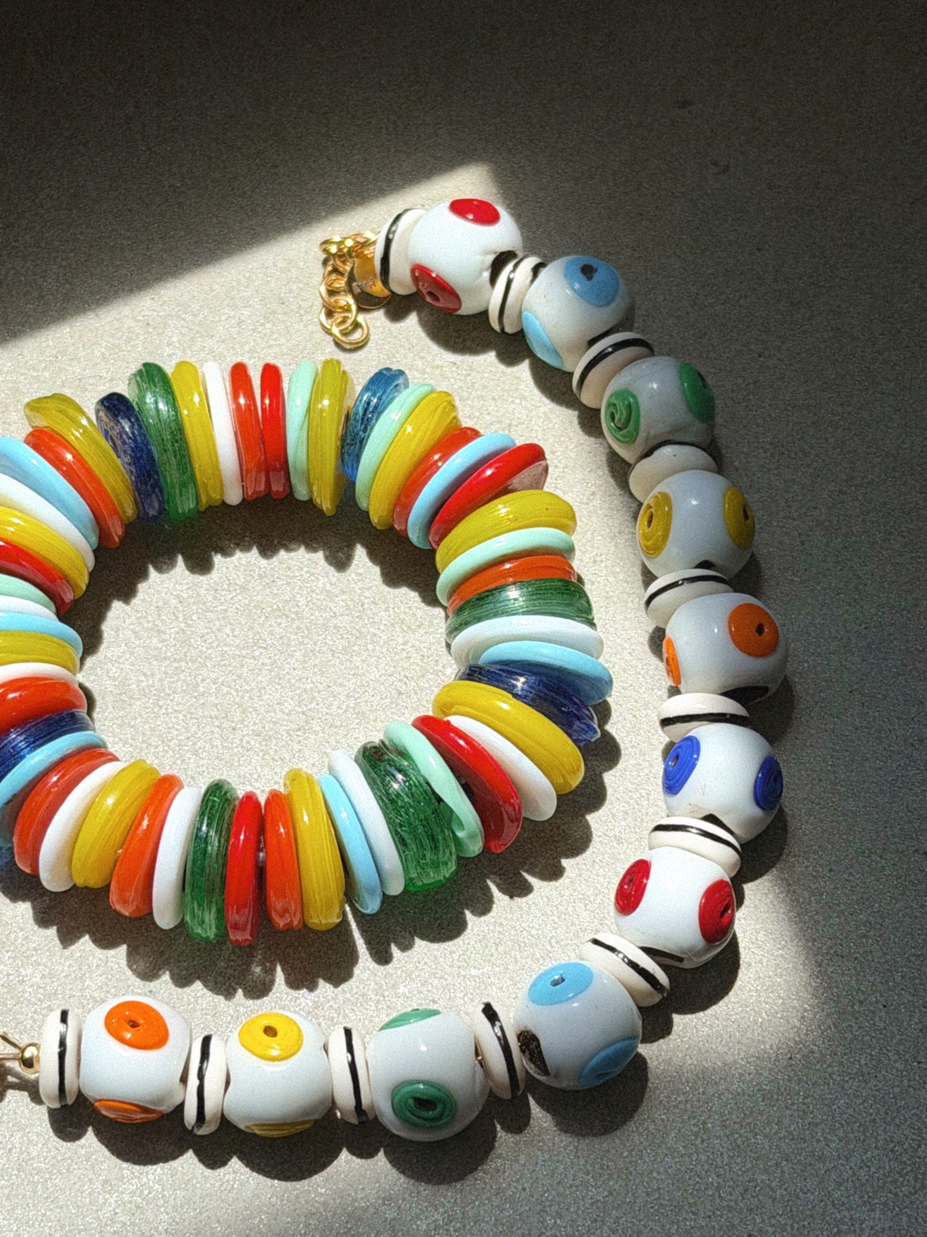 Rainbow Disc Bracelet