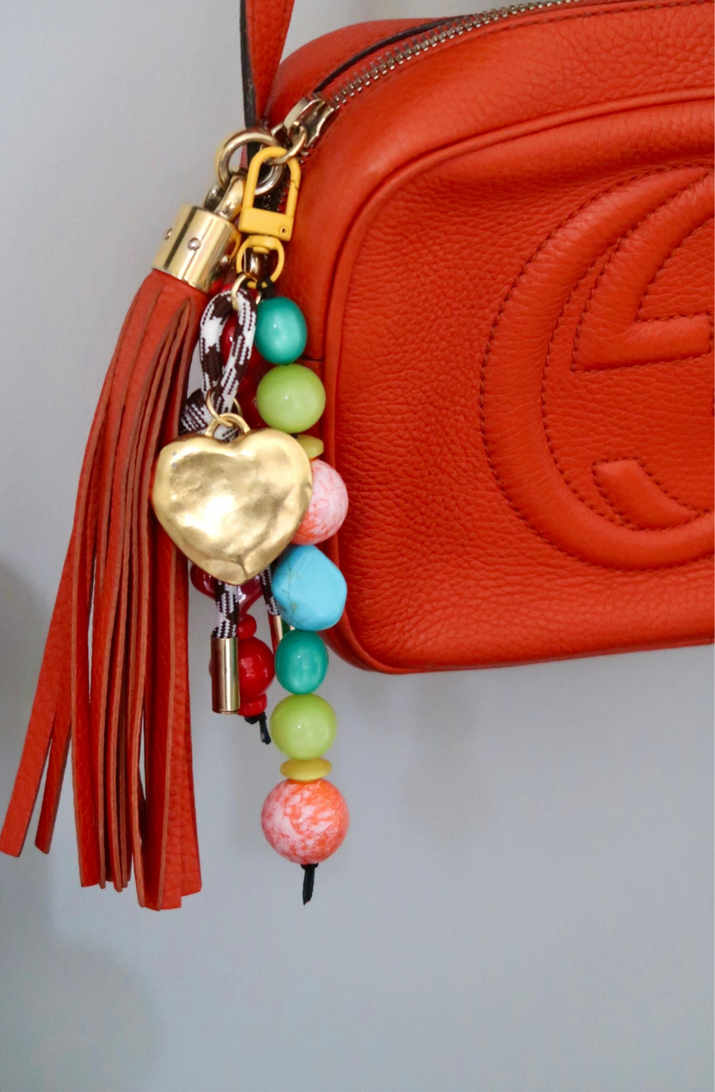 Ruby Hearts Bag Charm