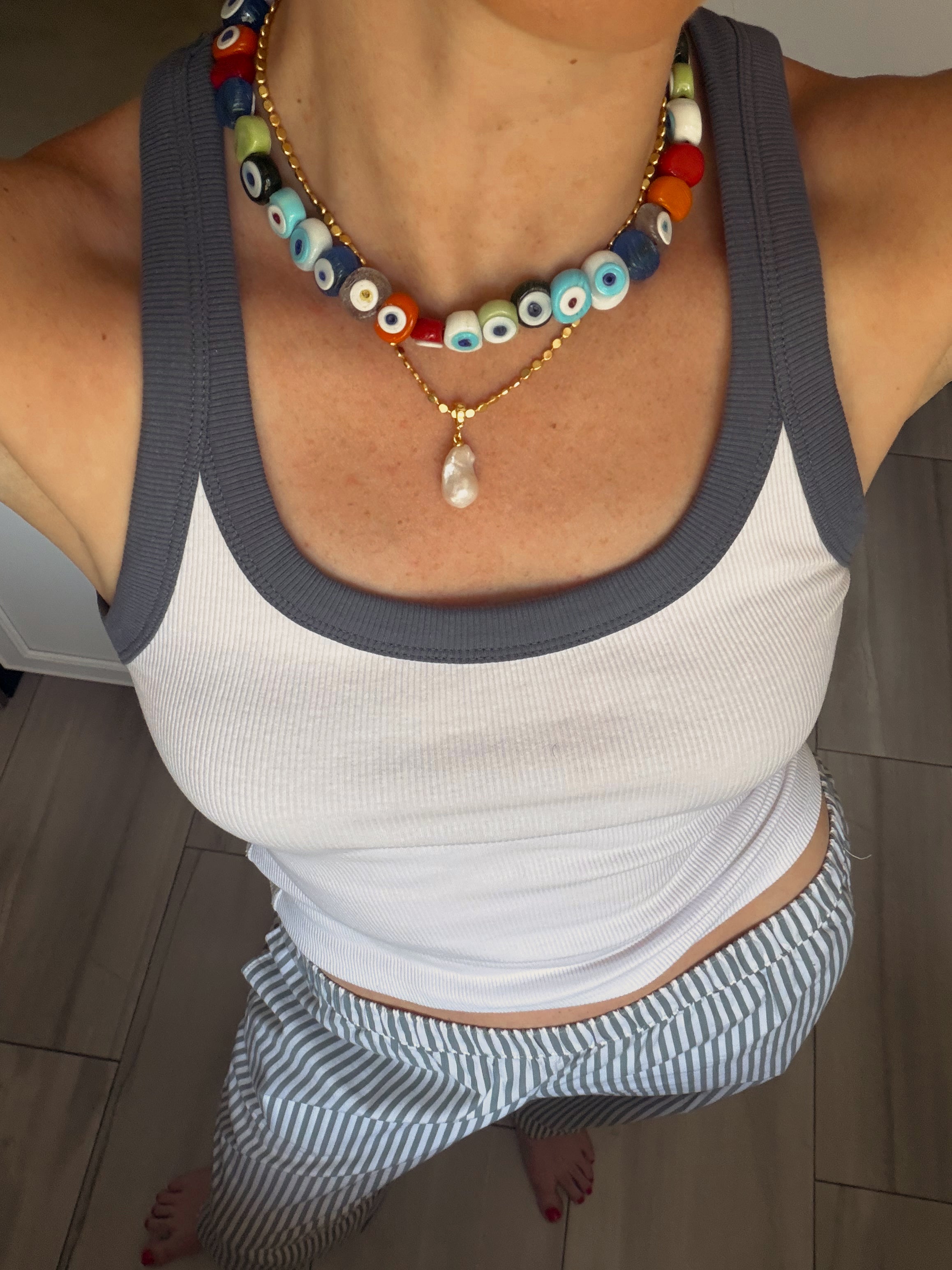 Baroque Pearl Drop Necklace