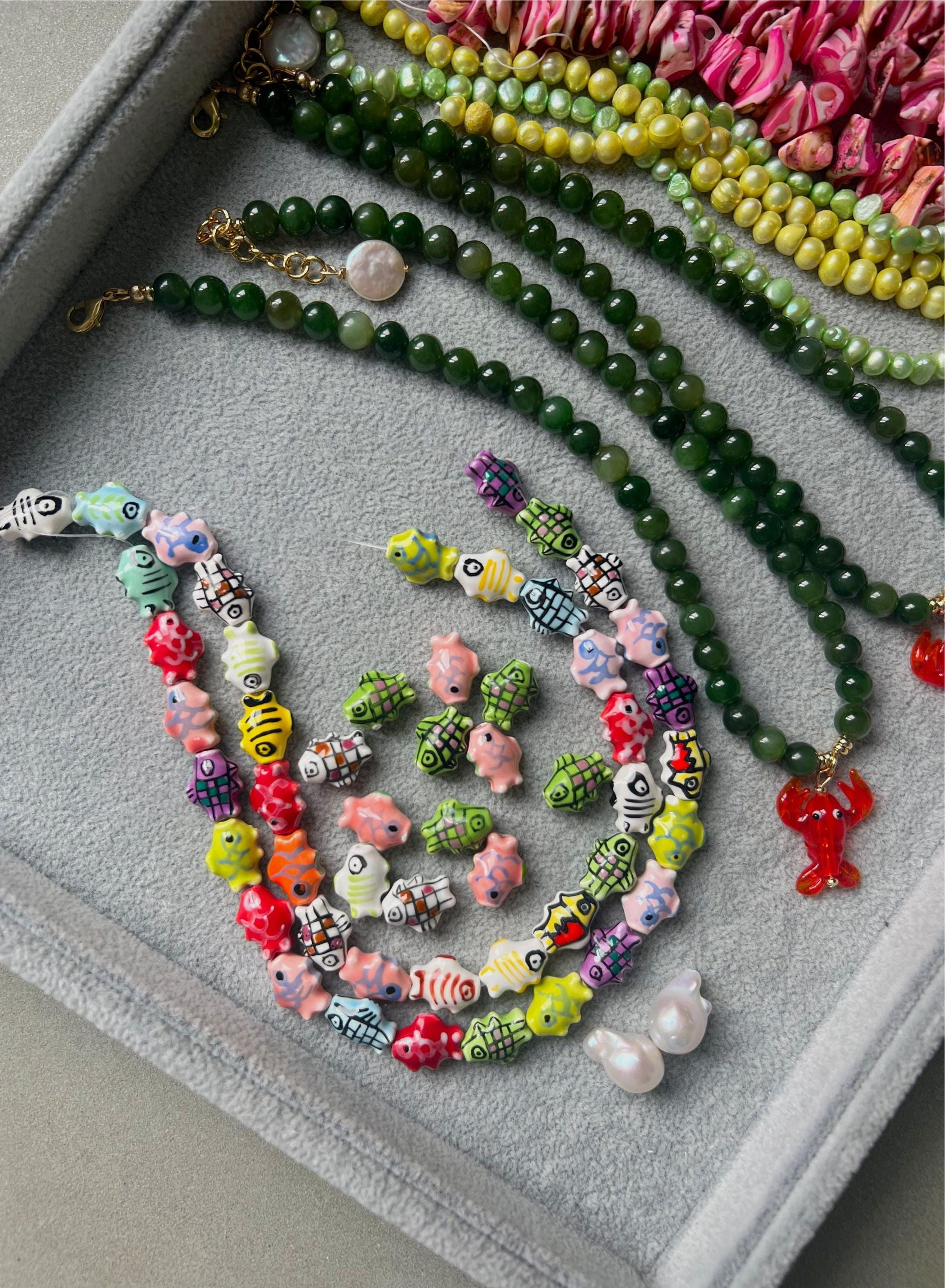 Green Jade Lobster Necklace