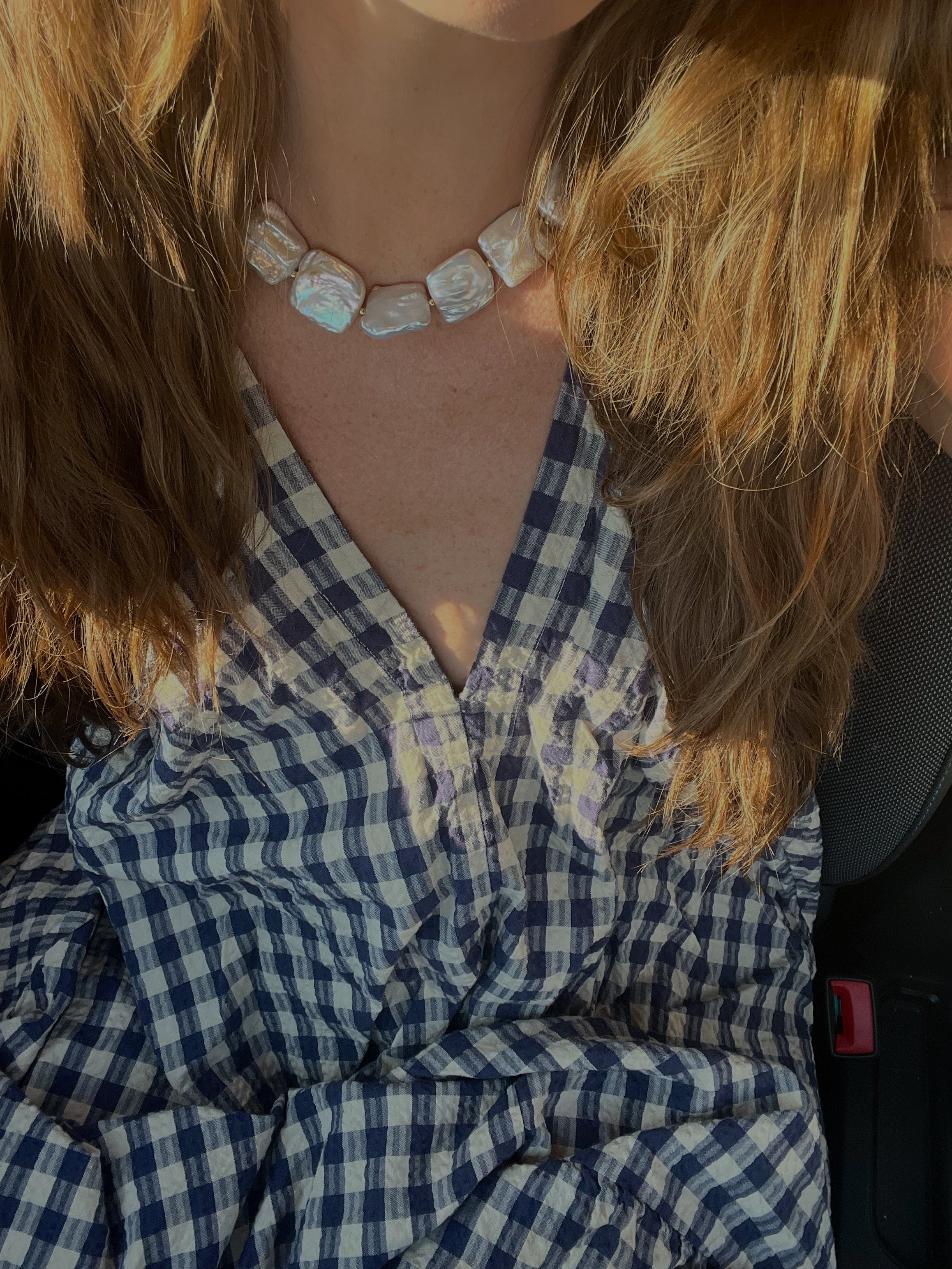 Square Pearl Necklace