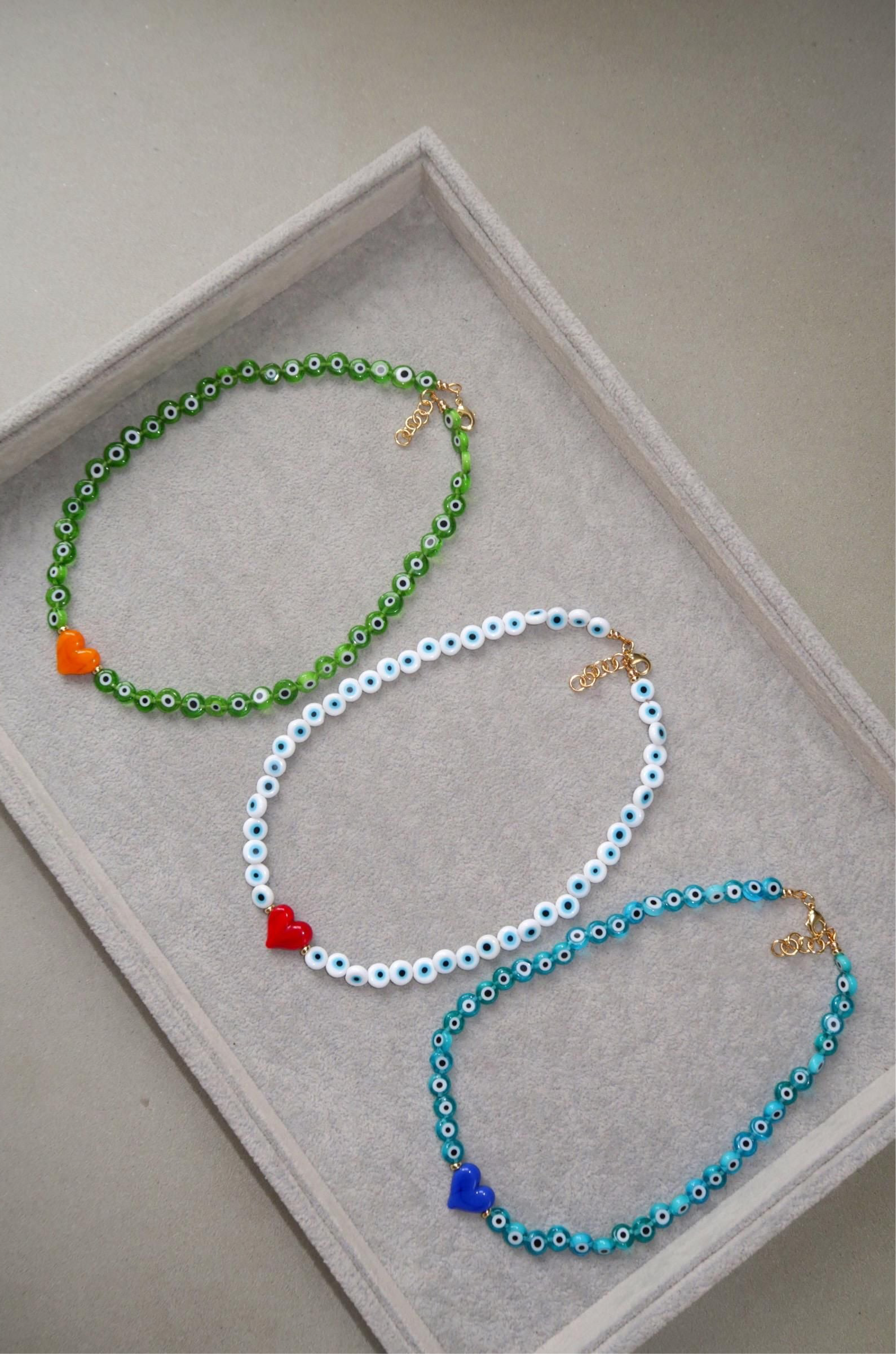 Light Blue Evil Eye Necklace