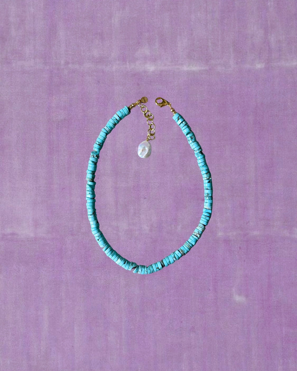 Turquoise Disc Necklace, 1 of 1