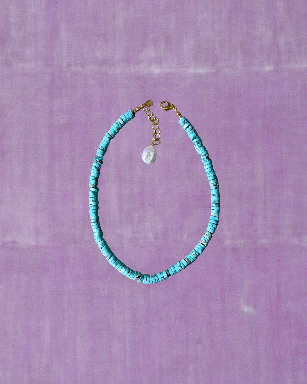 Turquoise Disc Necklace, 1 of 1