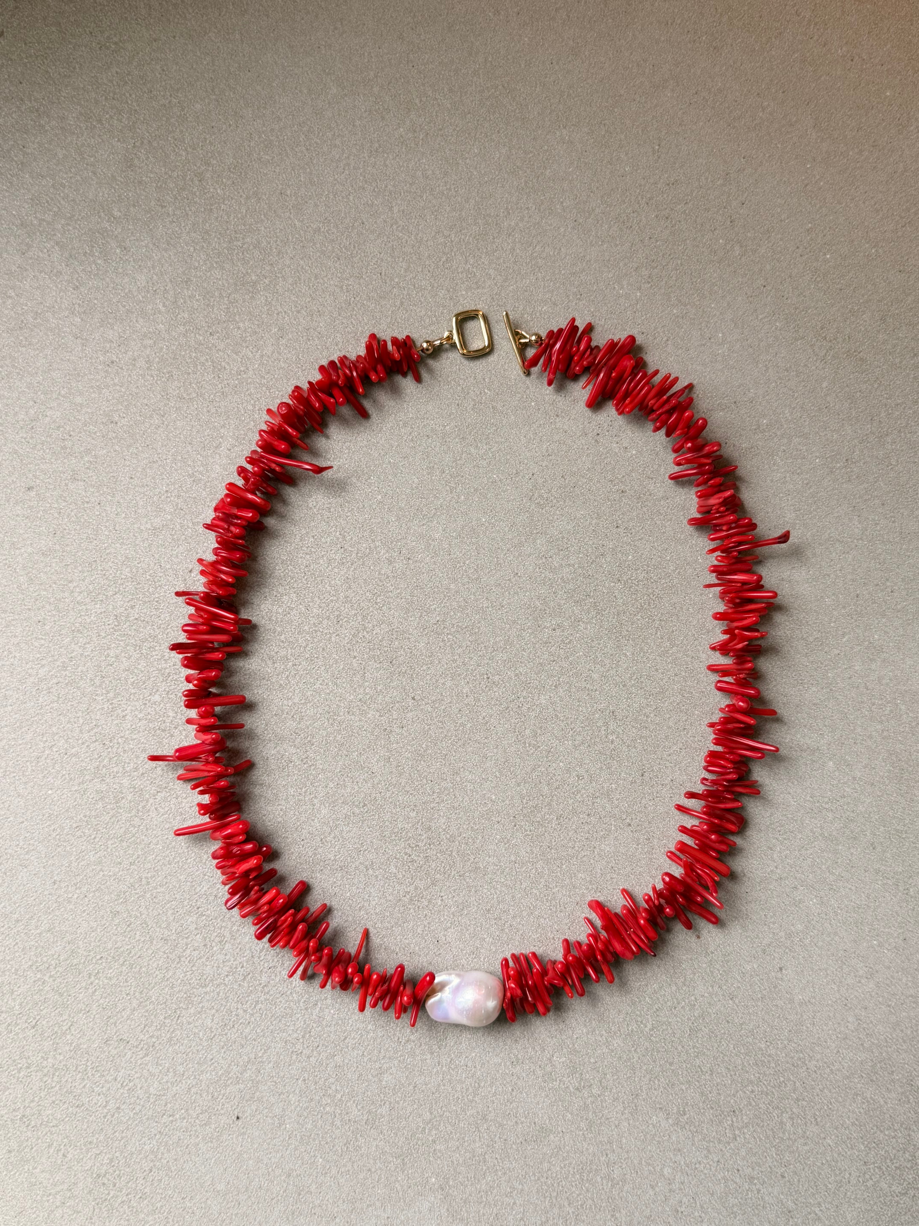 Red Coral Necklace, 1 of 1