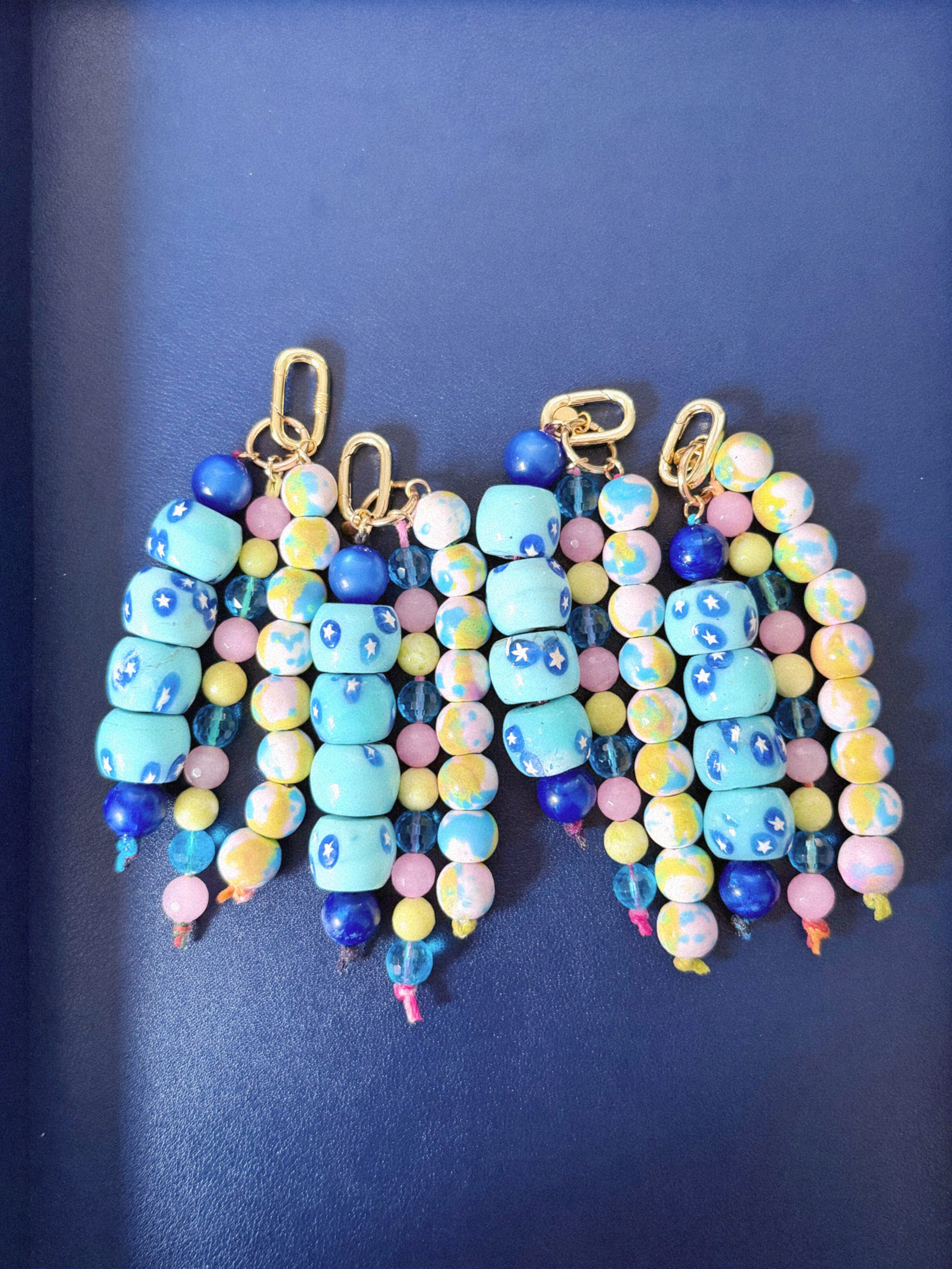 Cotton Candy Stars Bag Charm