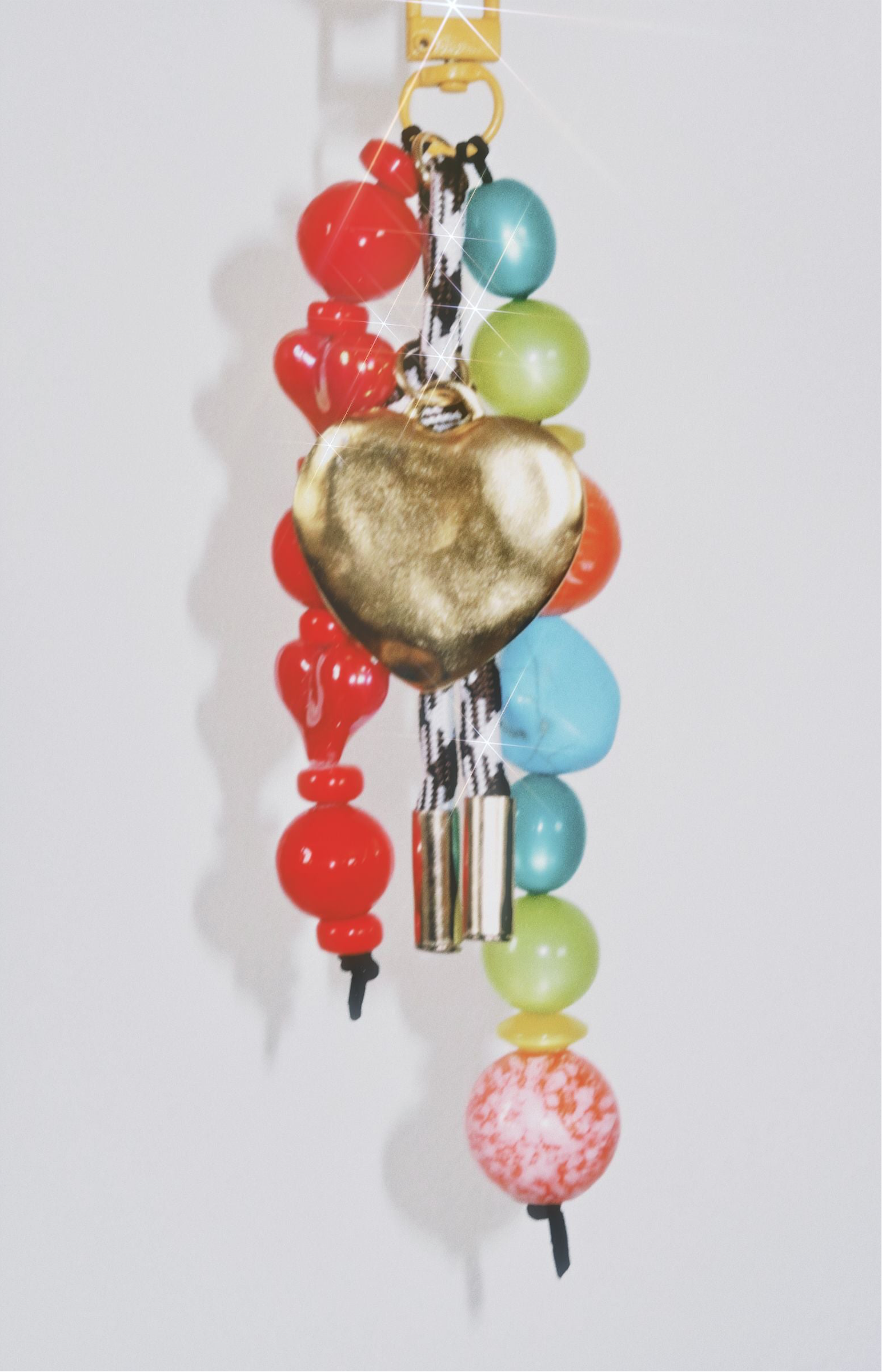 Ruby Hearts Bag Charm