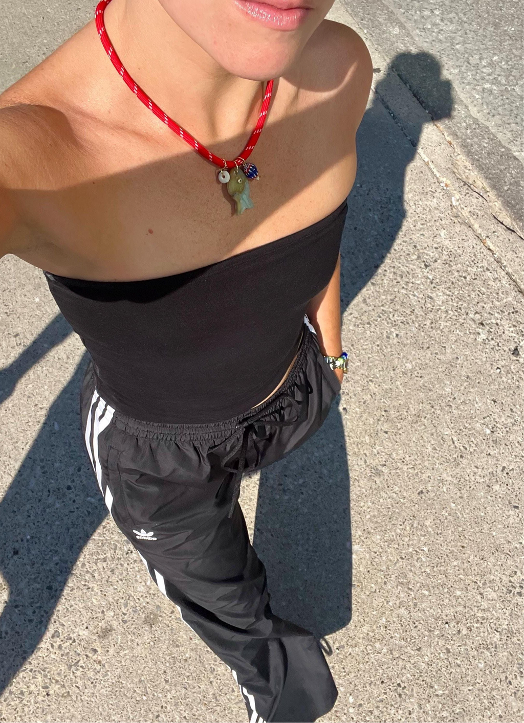 Red Paracord Fishy Necklace