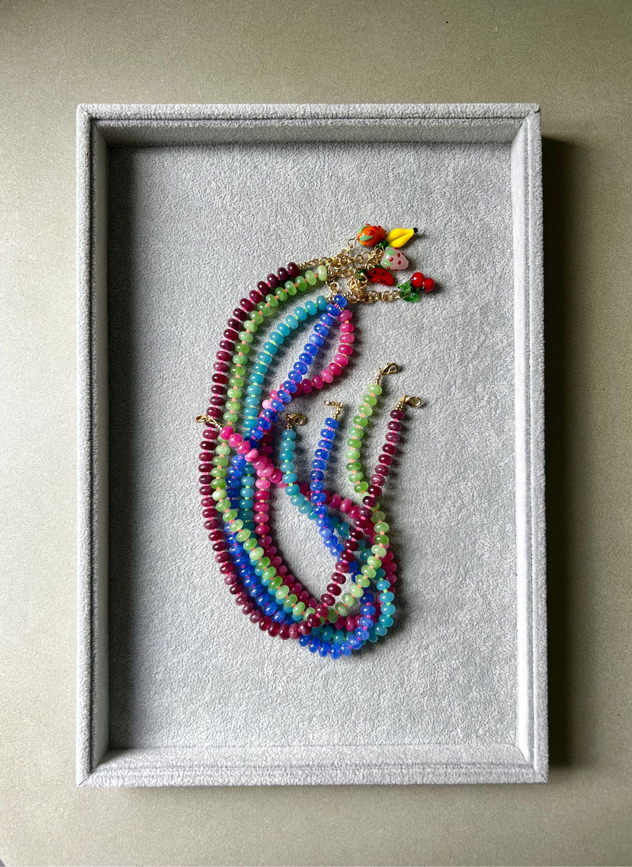 Pink Strawberry Necklace