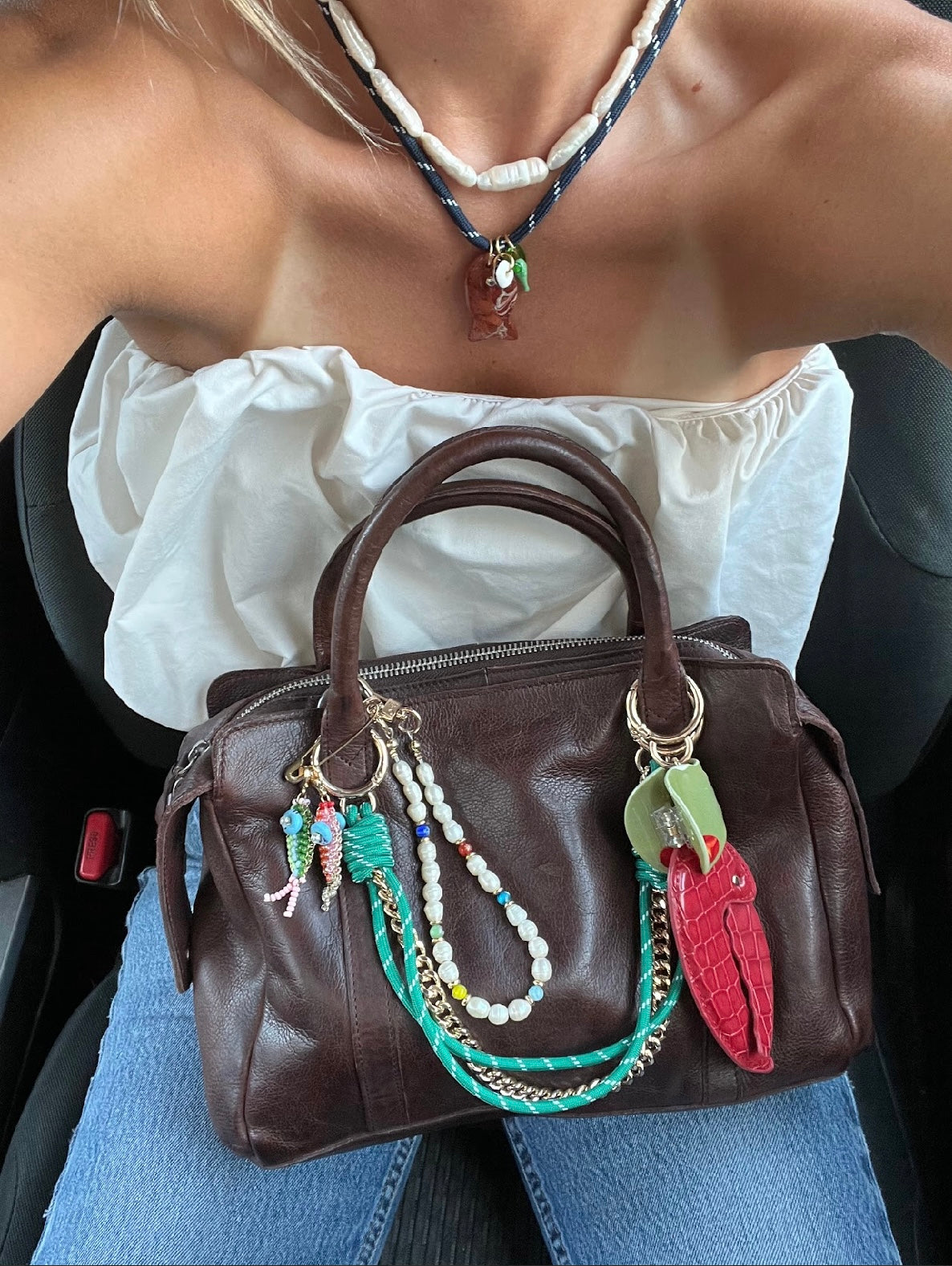 Navy Paracord Fishy Necklace