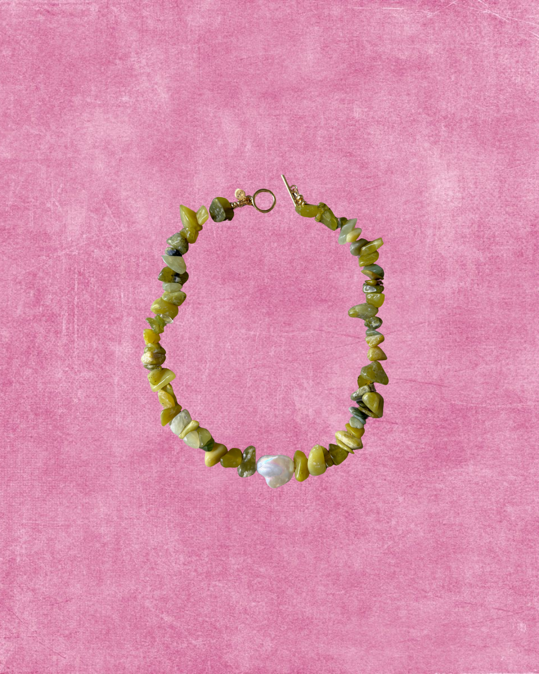 Chunky Green Pearl Necklace, 1 of 1
