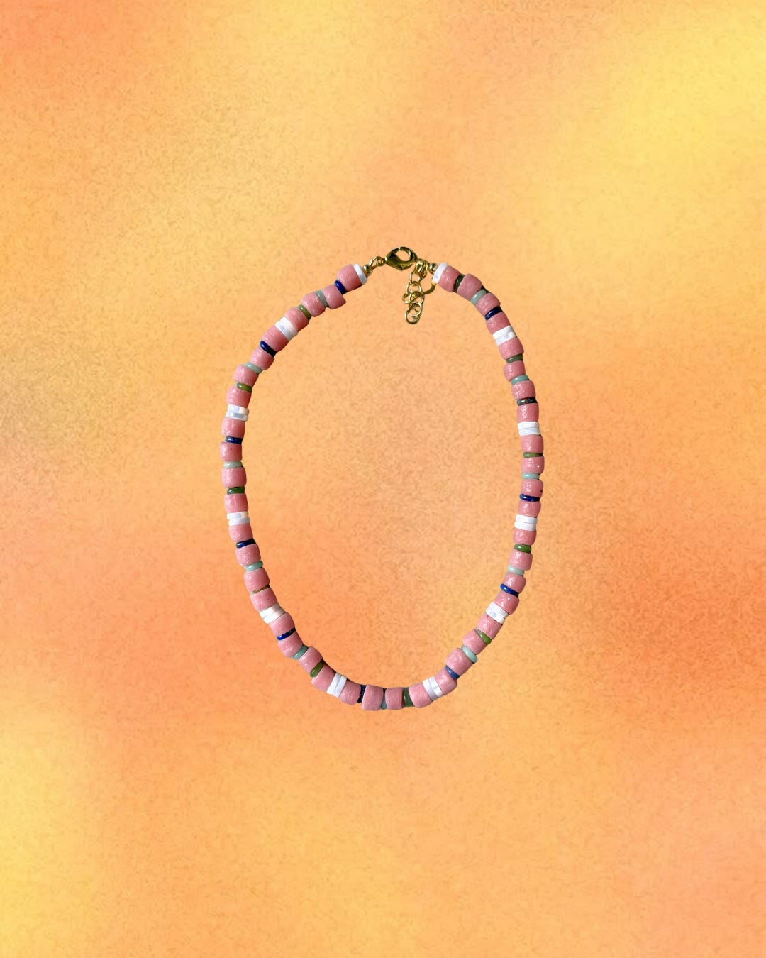 Pink Stripes Necklace, 1 of 1