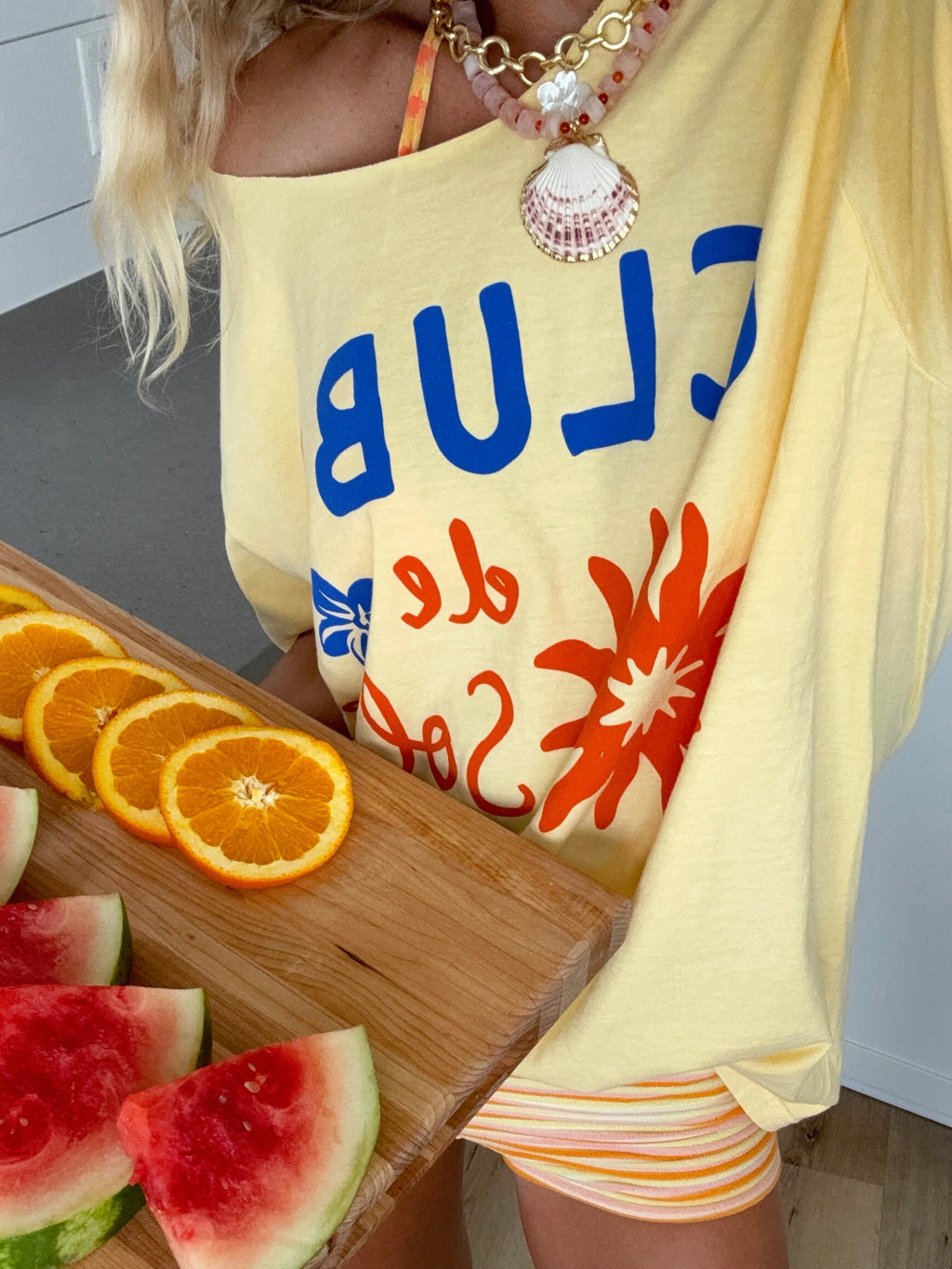 Cora Pink Shell Necklace