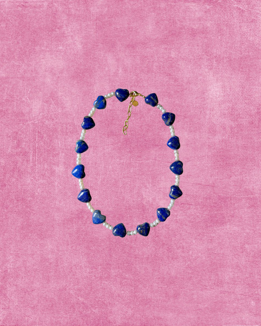 Blue Lapis Hearts Necklace, 1 of 1
