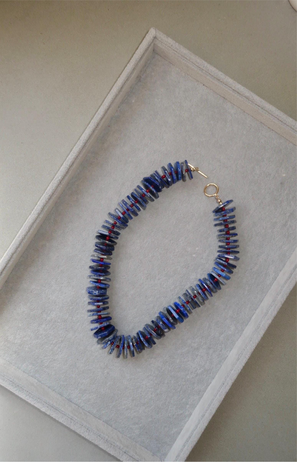 Blue Lapis Ziggy Necklace