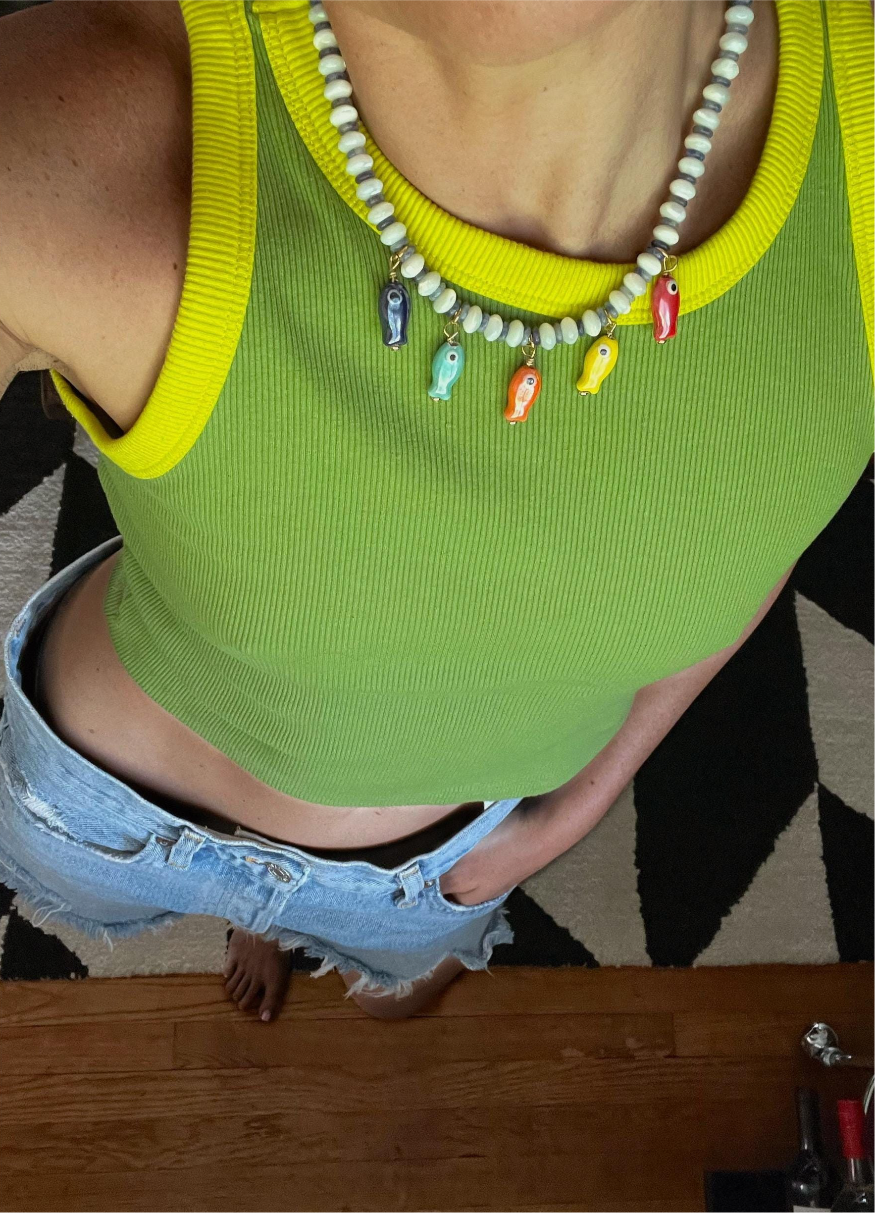 Rainbow Fish Necklace