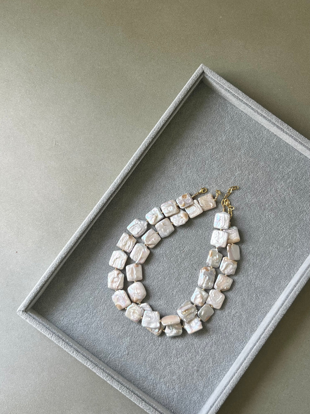 Square Pearl Necklace