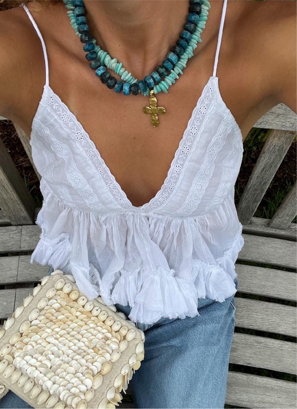 Blue Apatite Necklace