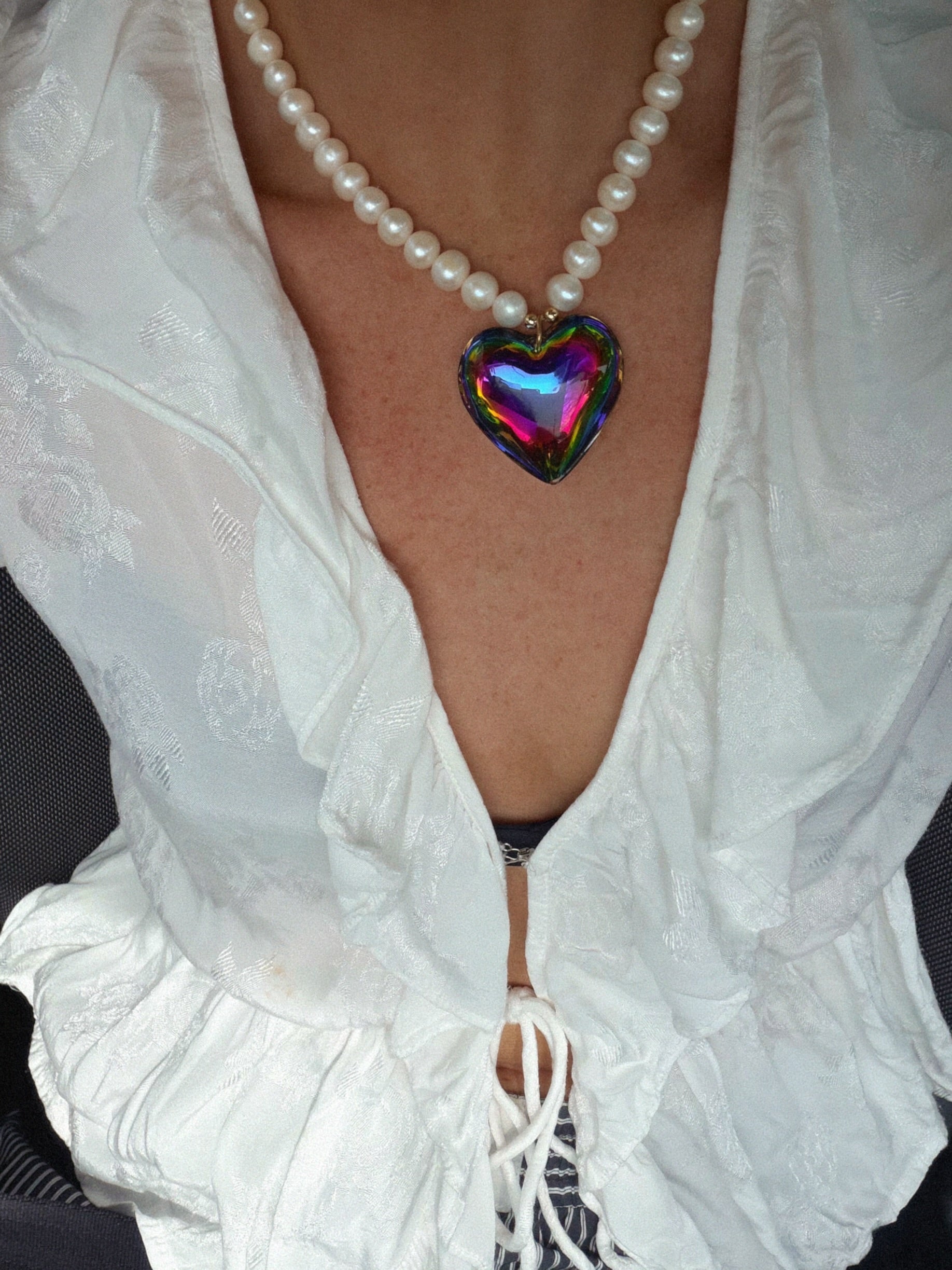 Disco Heart Necklace, 1 of 1