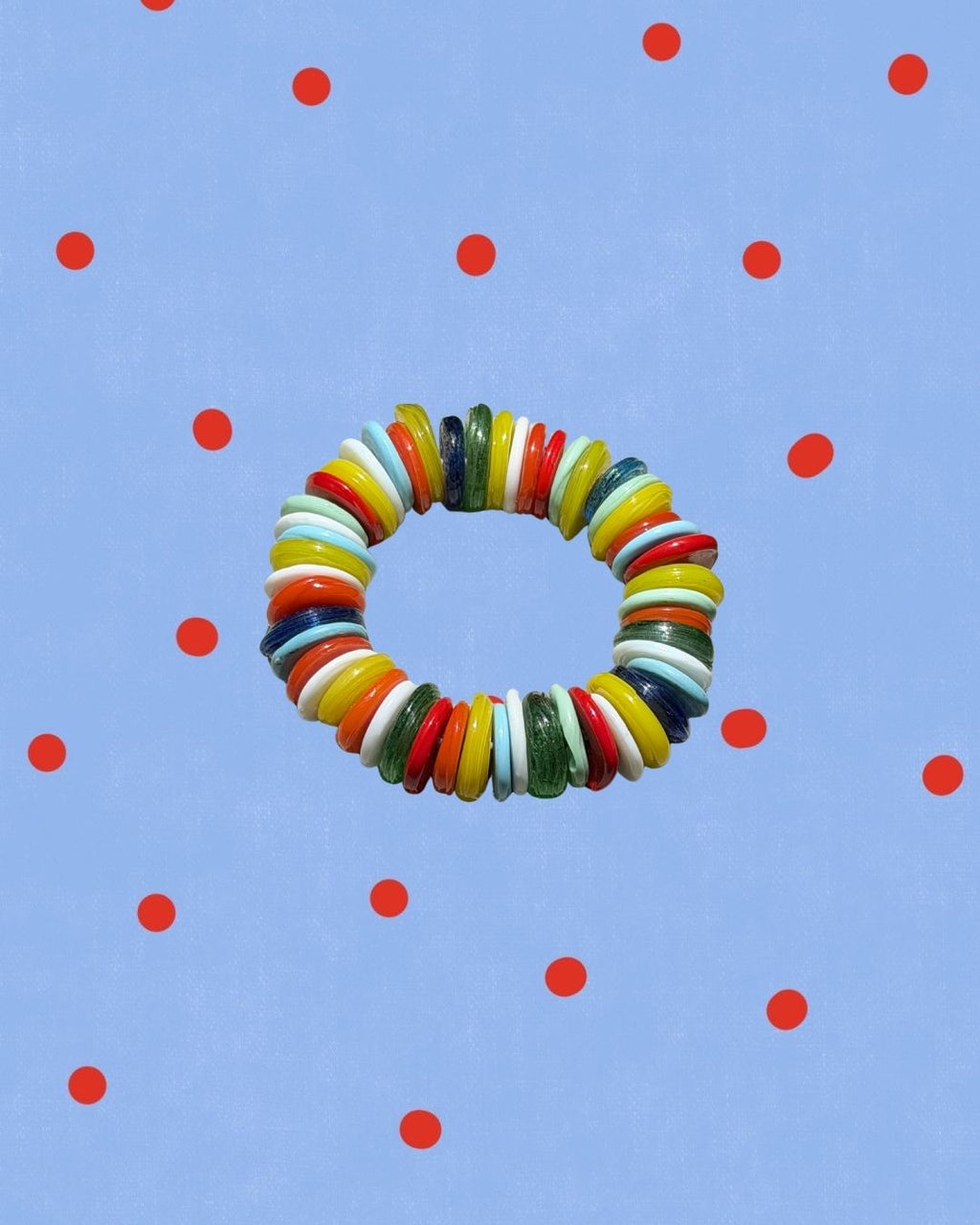 Rainbow Disc Bracelet