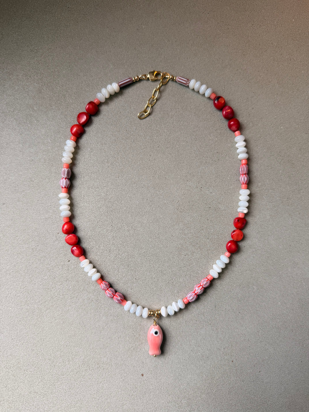 Little Pink Fish Necklace, 1 of 1
