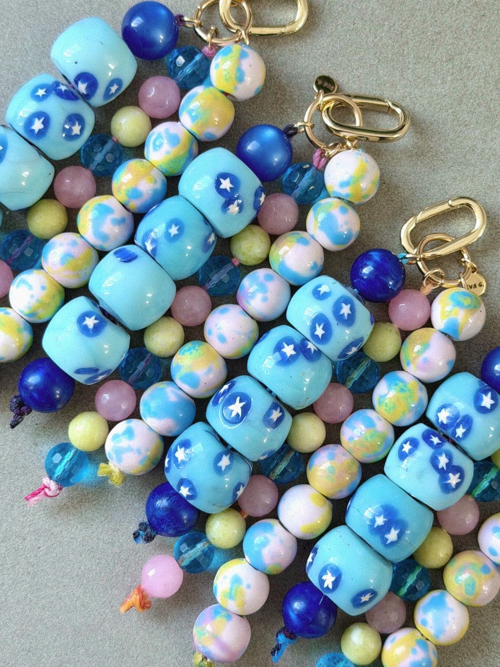 Cotton Candy Stars Bag Charm