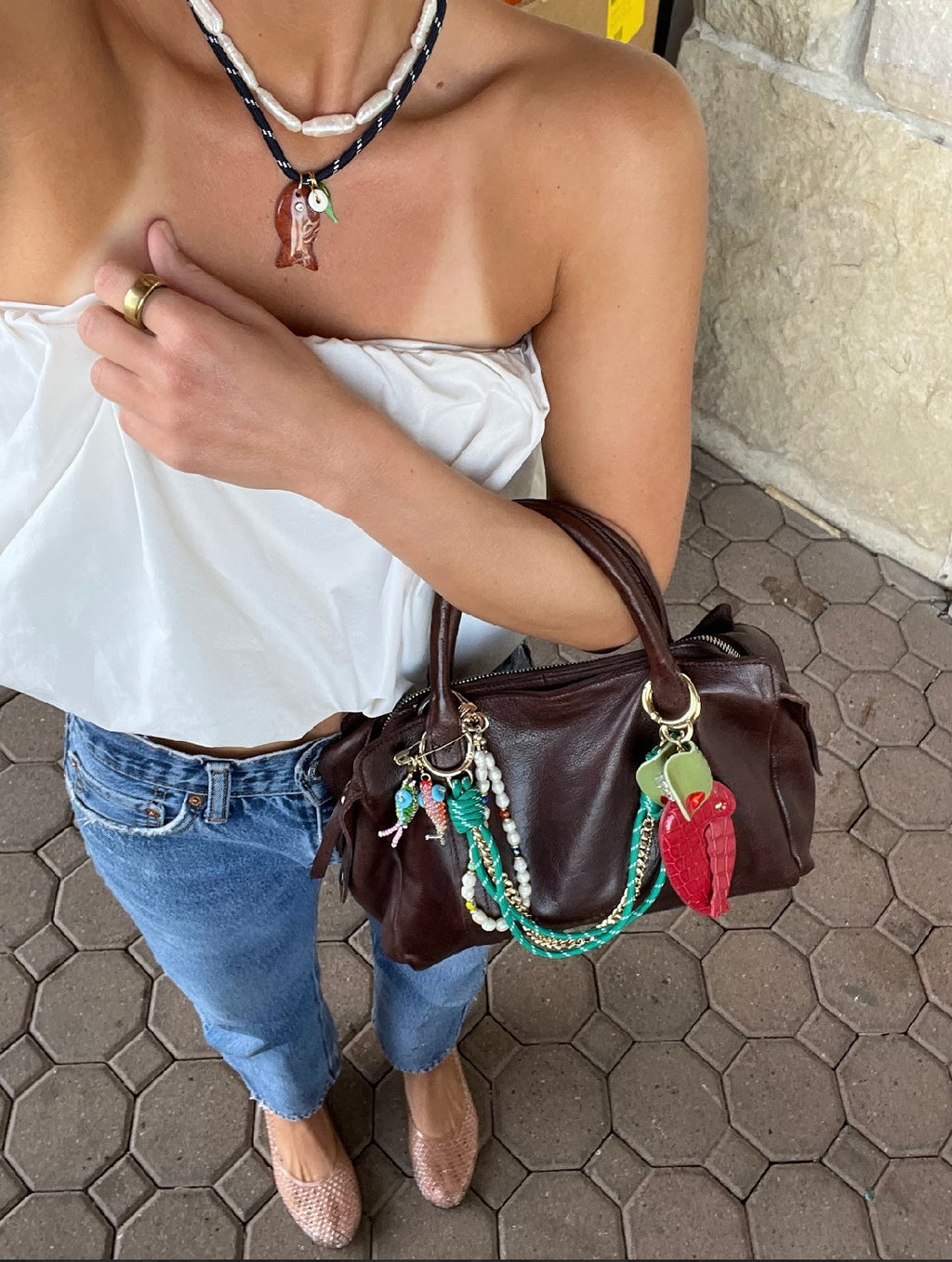 Navy Paracord Fishy Necklace