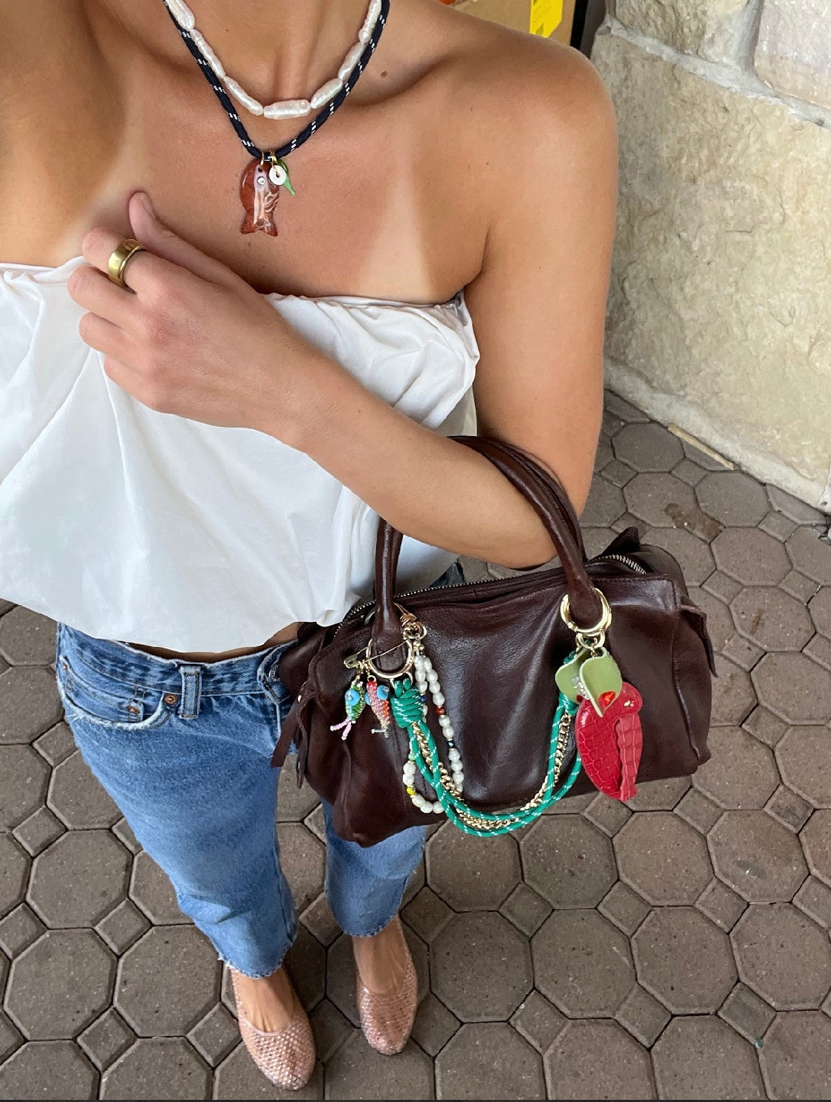 Navy Paracord Fishy Necklace