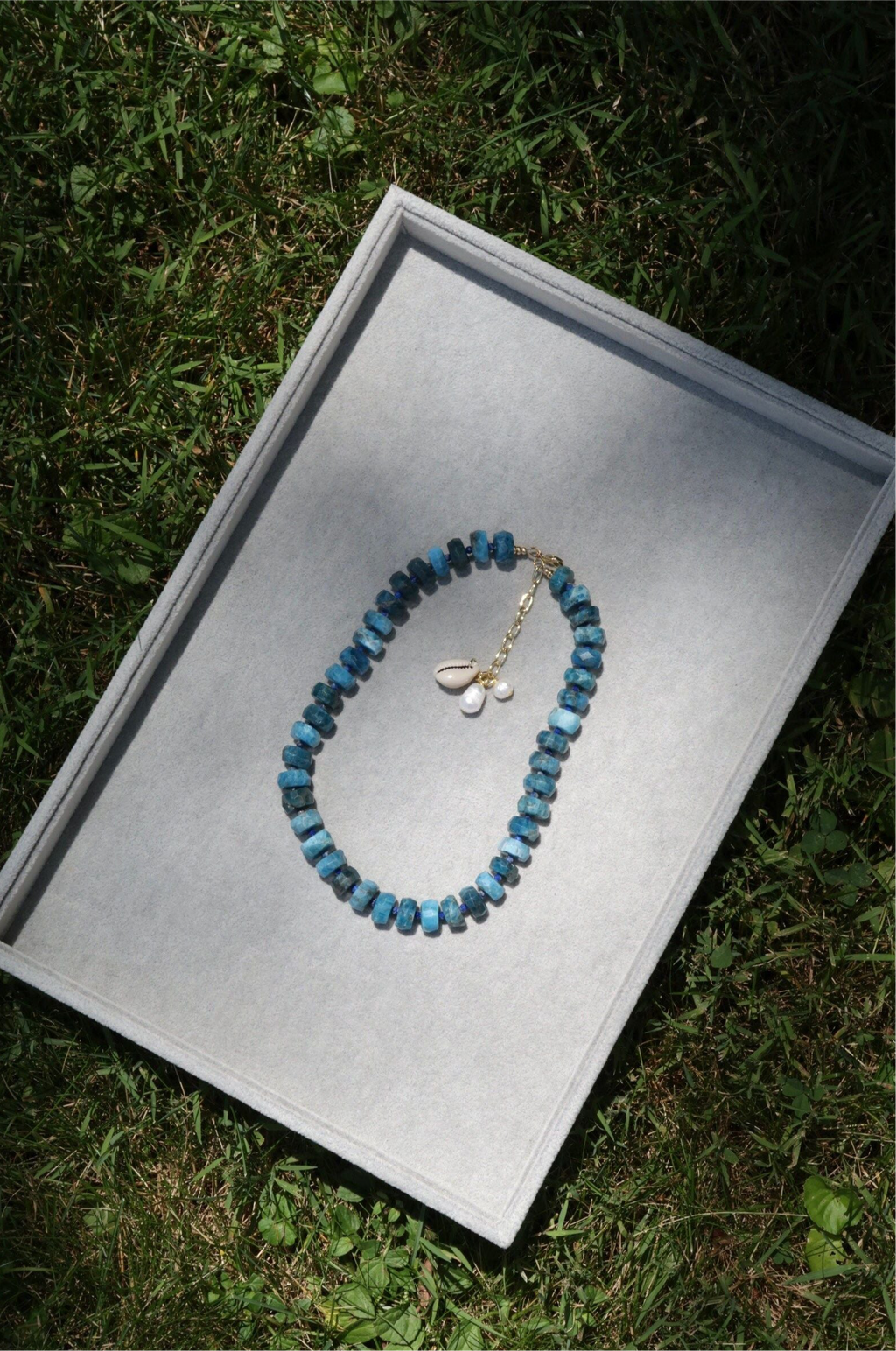 Blue Apatite Necklace