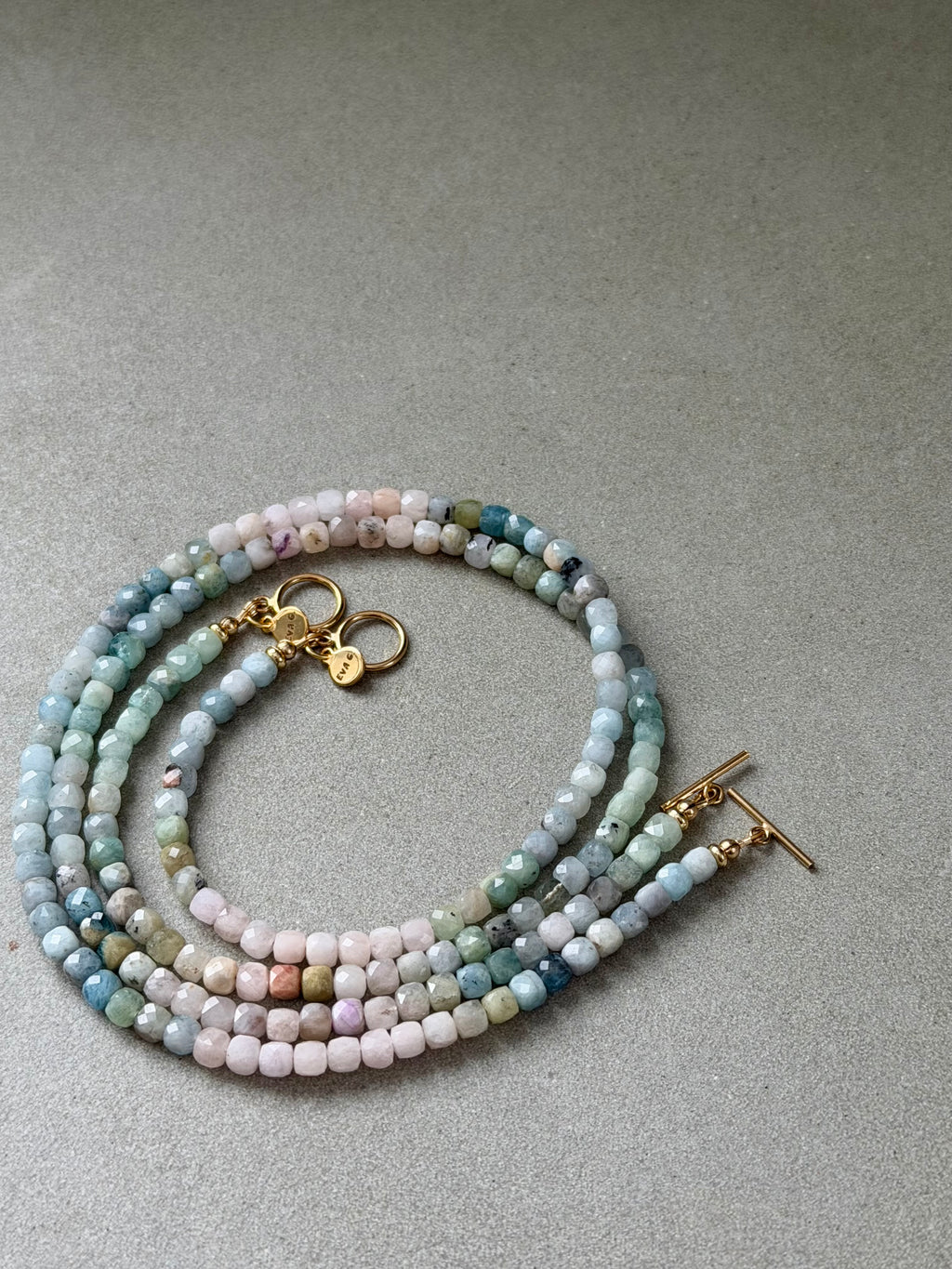 Ice Blue Gems Necklace