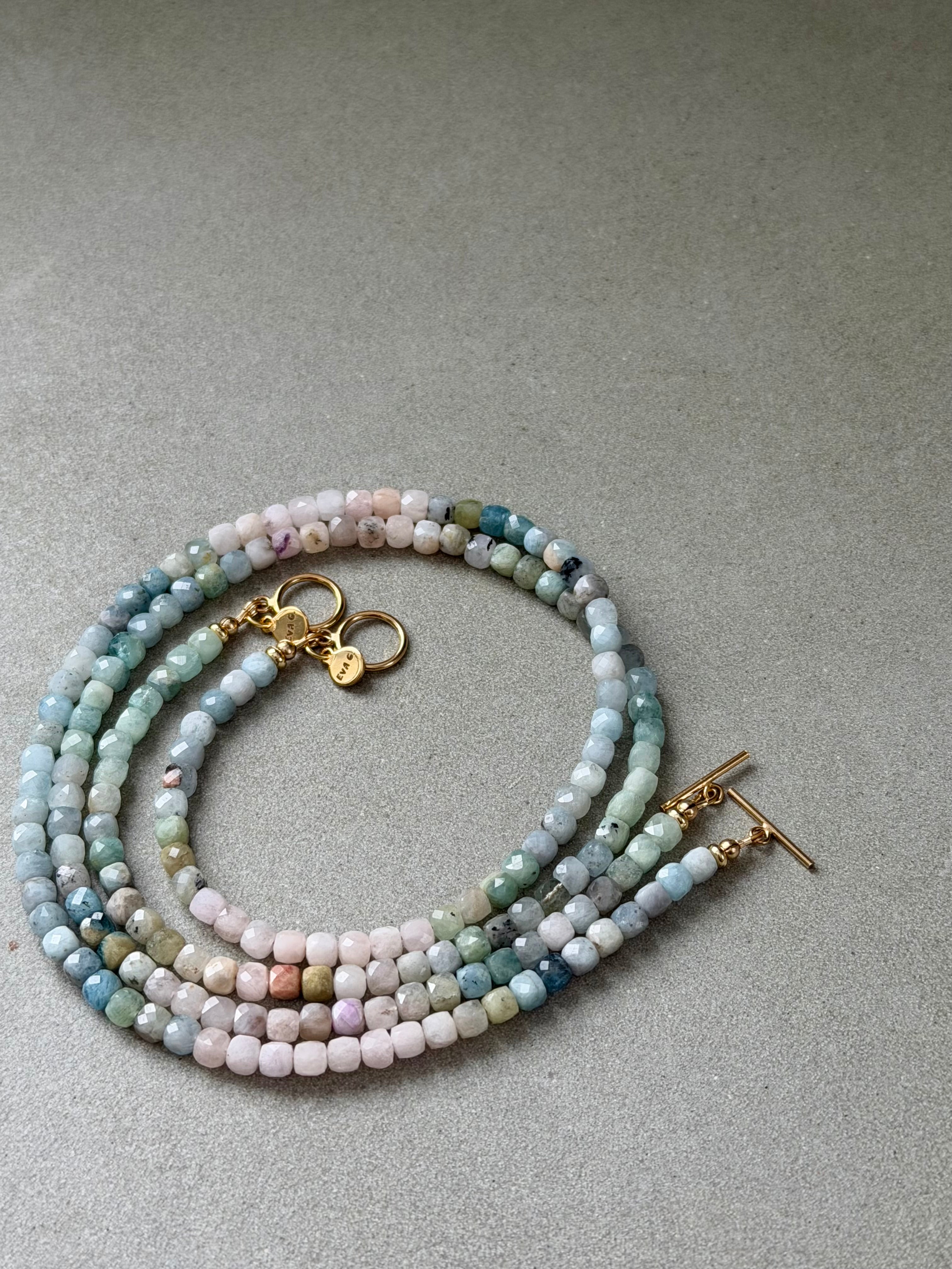 Ice Blue Gems Necklace