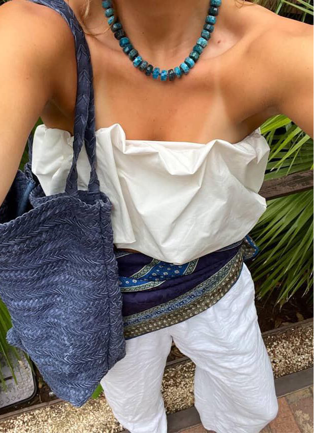 Blue Apatite Necklace