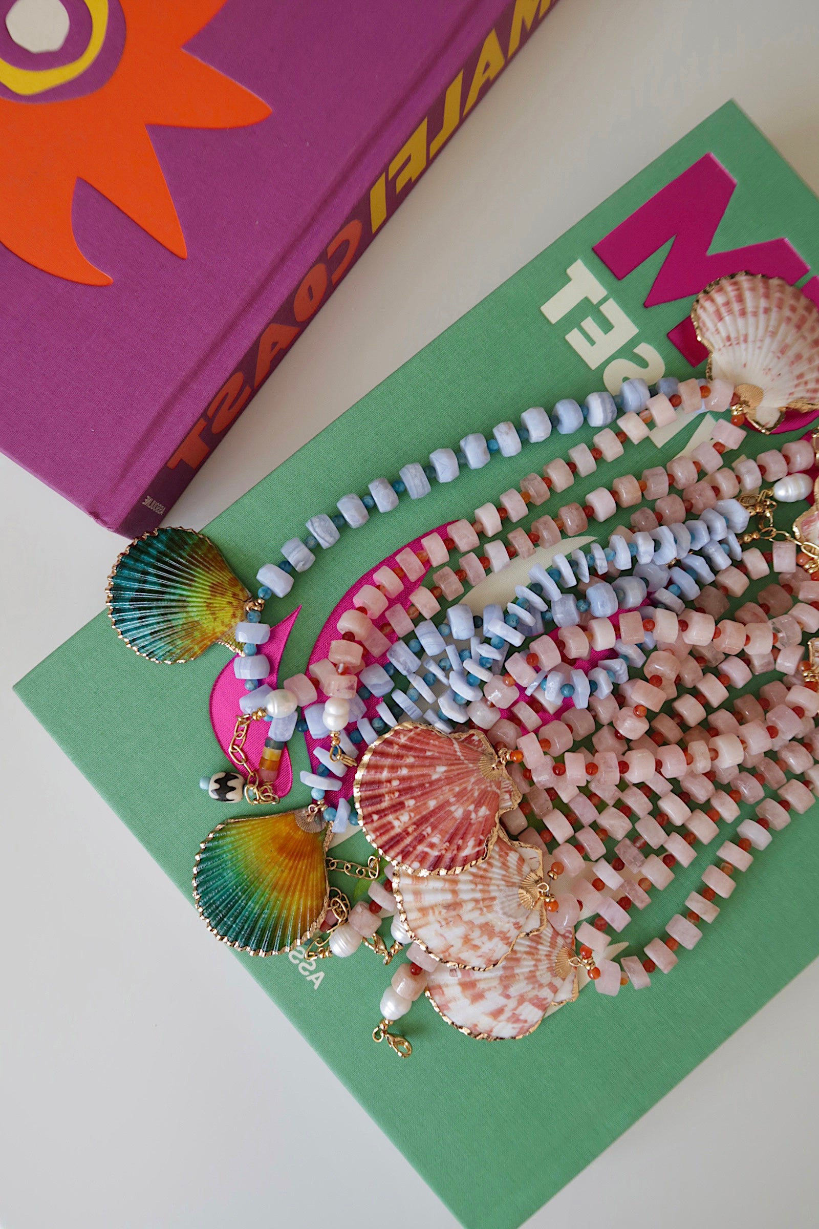 Cora Pink Shell Necklace