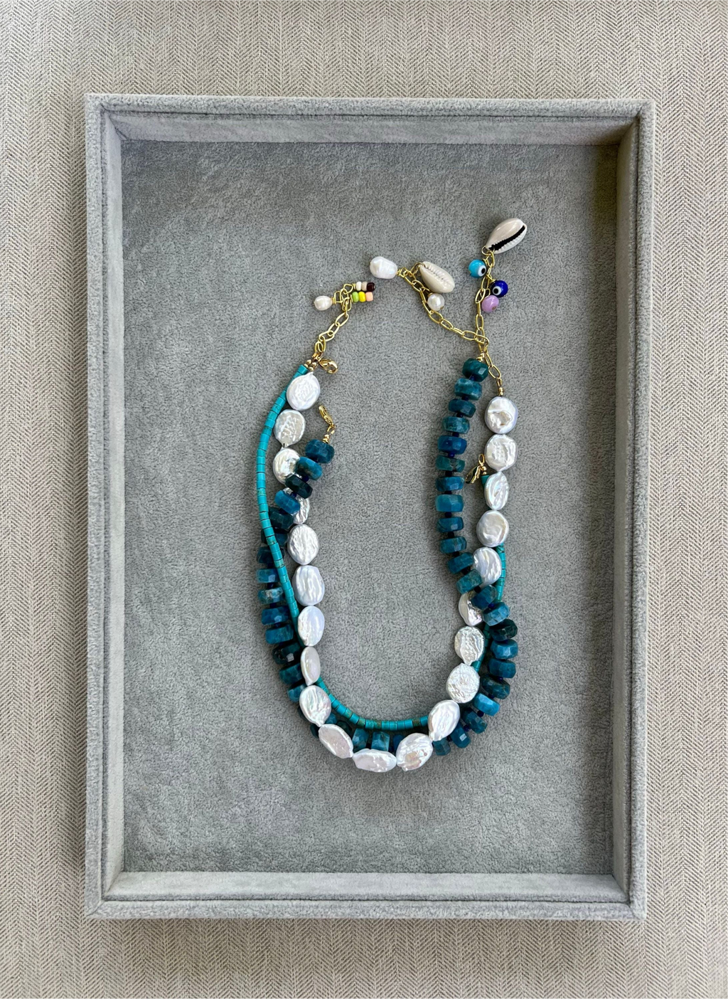 Blue Apatite Necklace