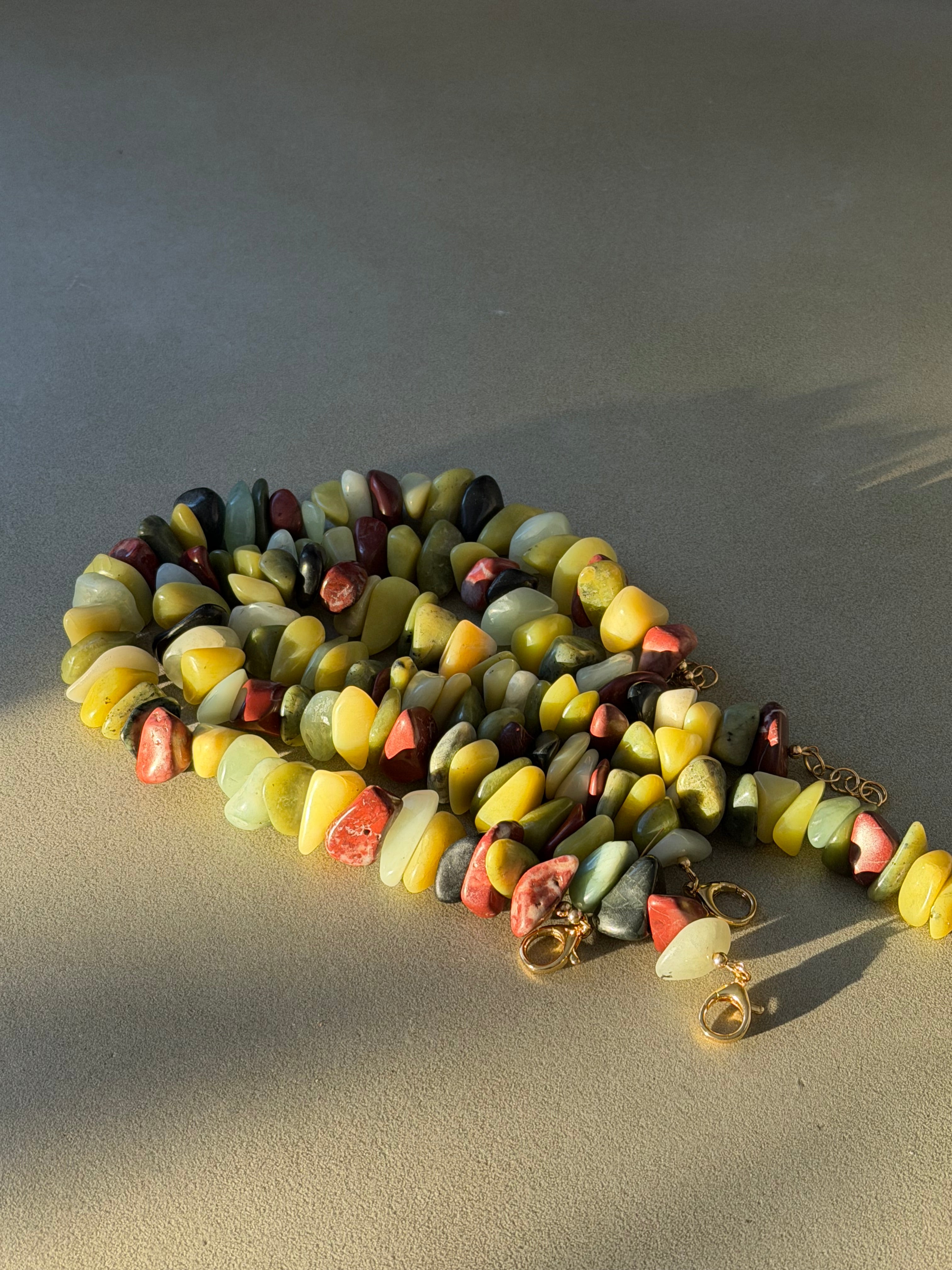 Chunky Earth Stone Necklace