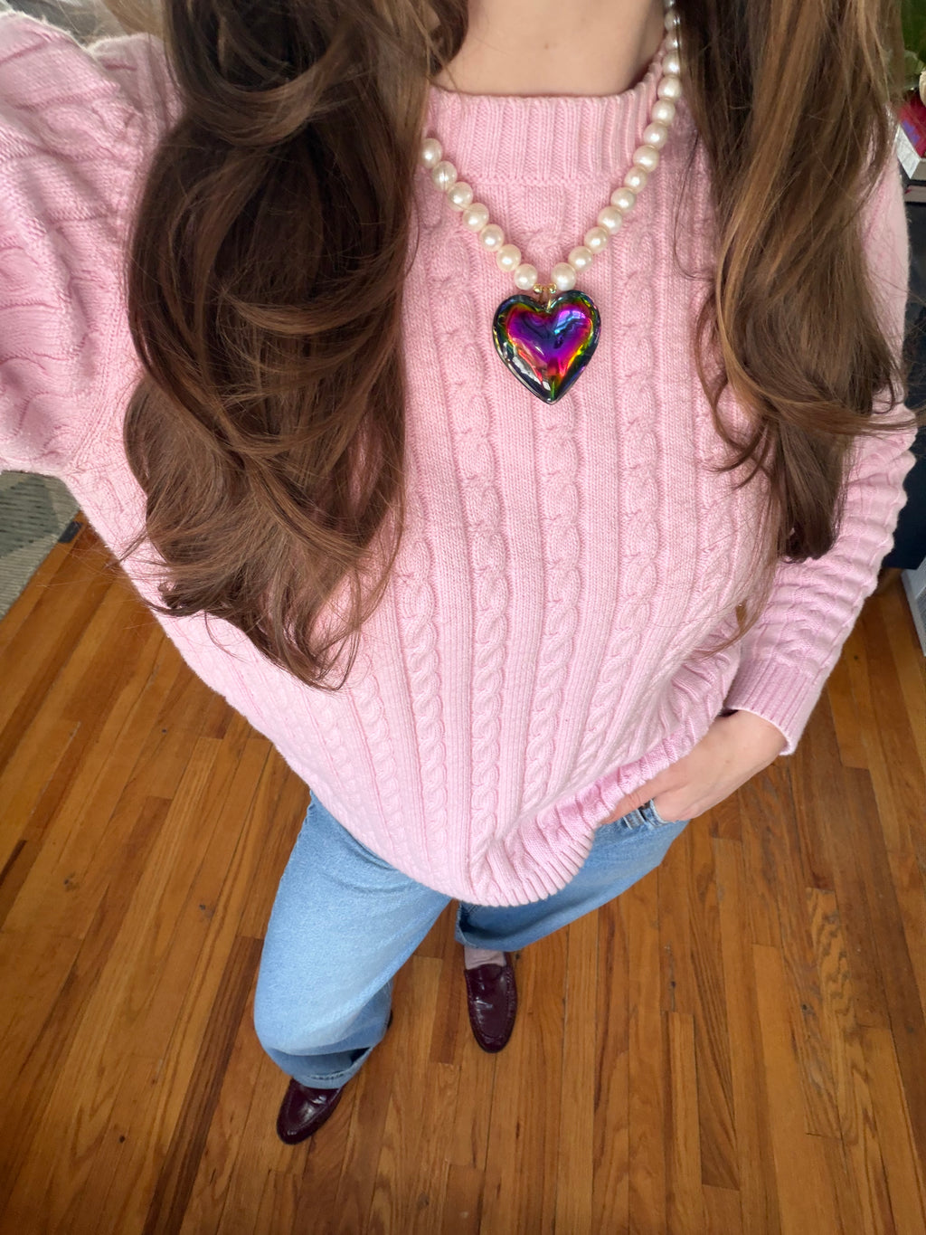 Disco Heart Necklace, 1 of 1
