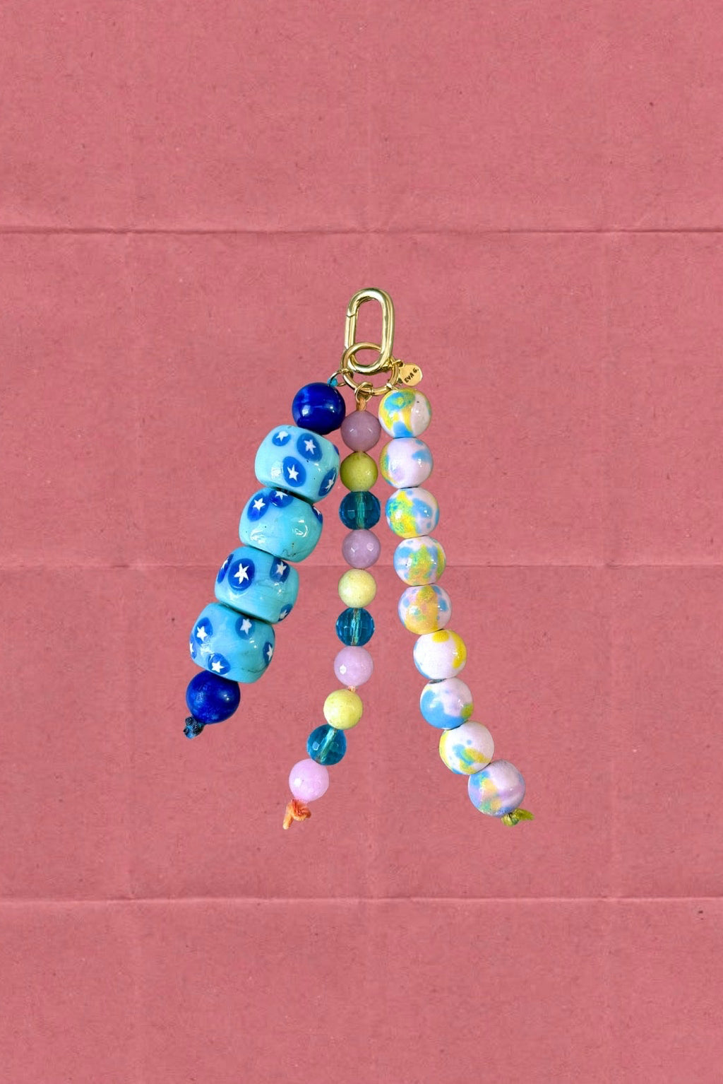 Cotton Candy Stars Bag Charm