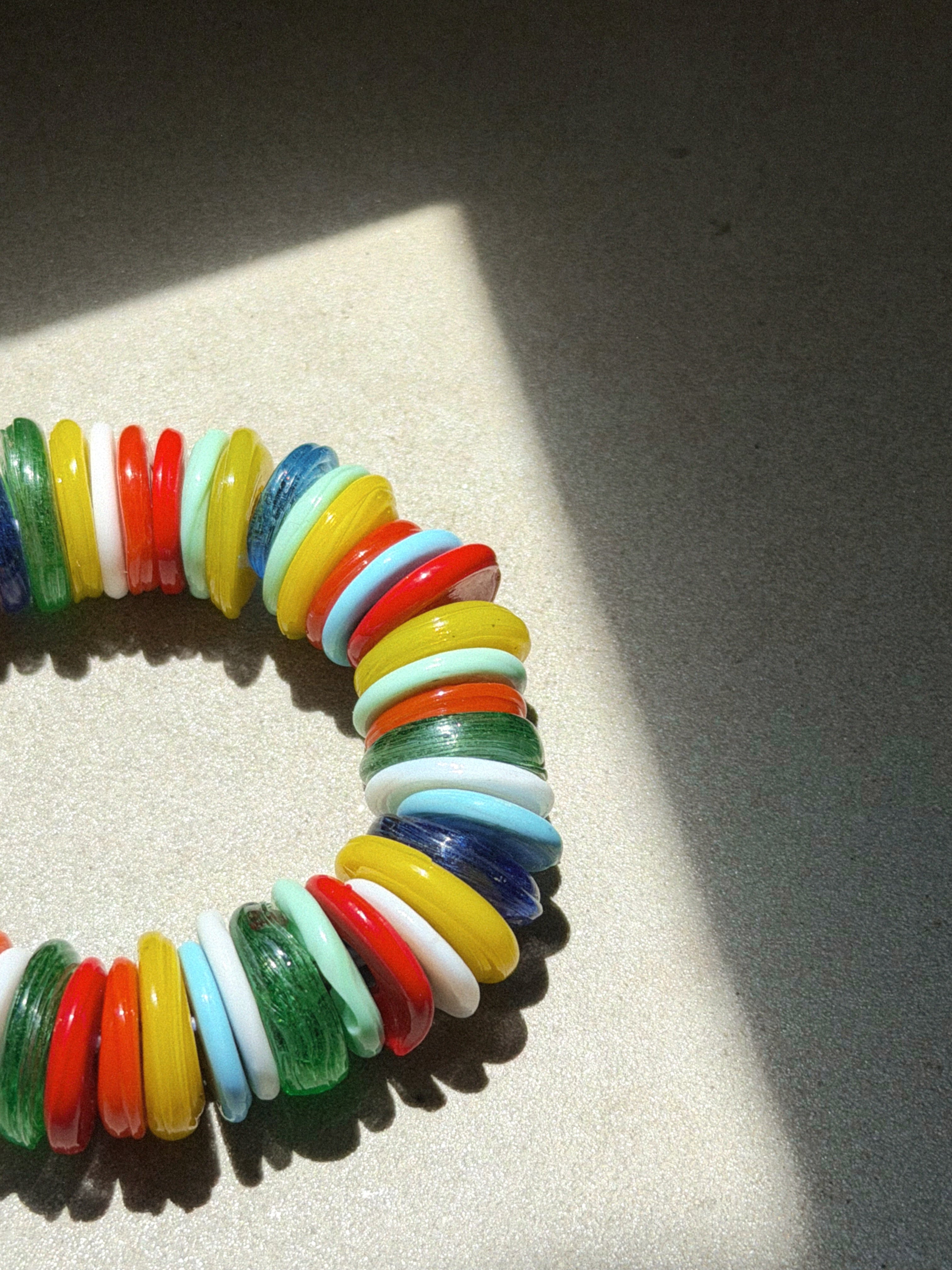 Rainbow Disc Bracelet
