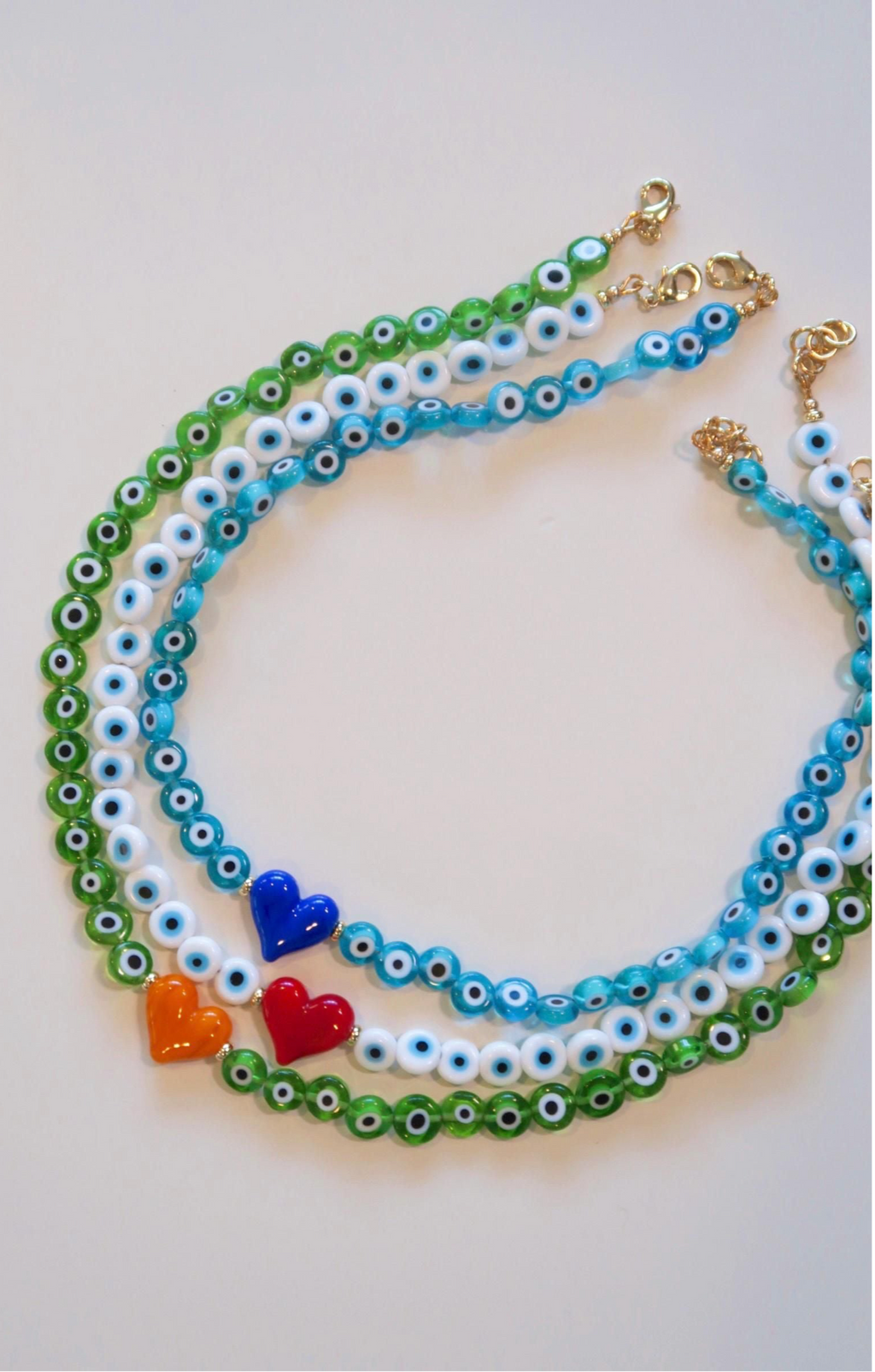 Light Blue Evil Eye Necklace