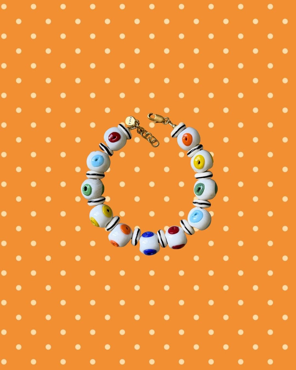 White Evil Eye Bracelet