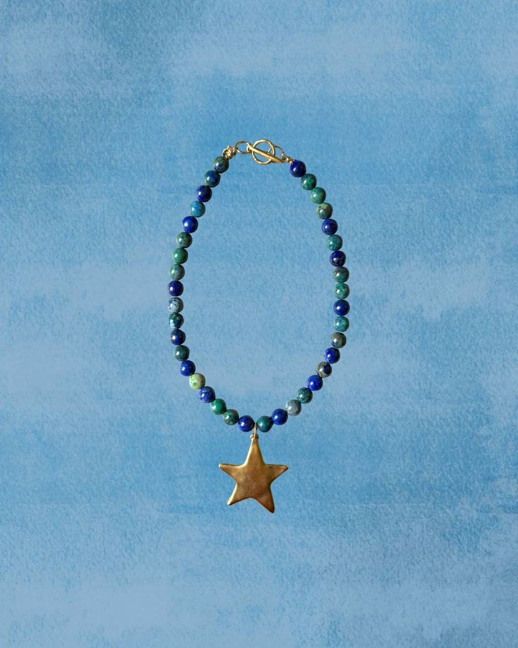 Blue and Green Star Necklace, 1 of 1