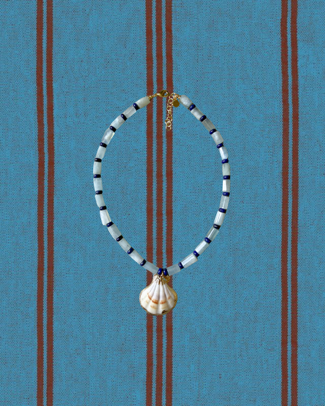 Baby Blue Shell Necklace