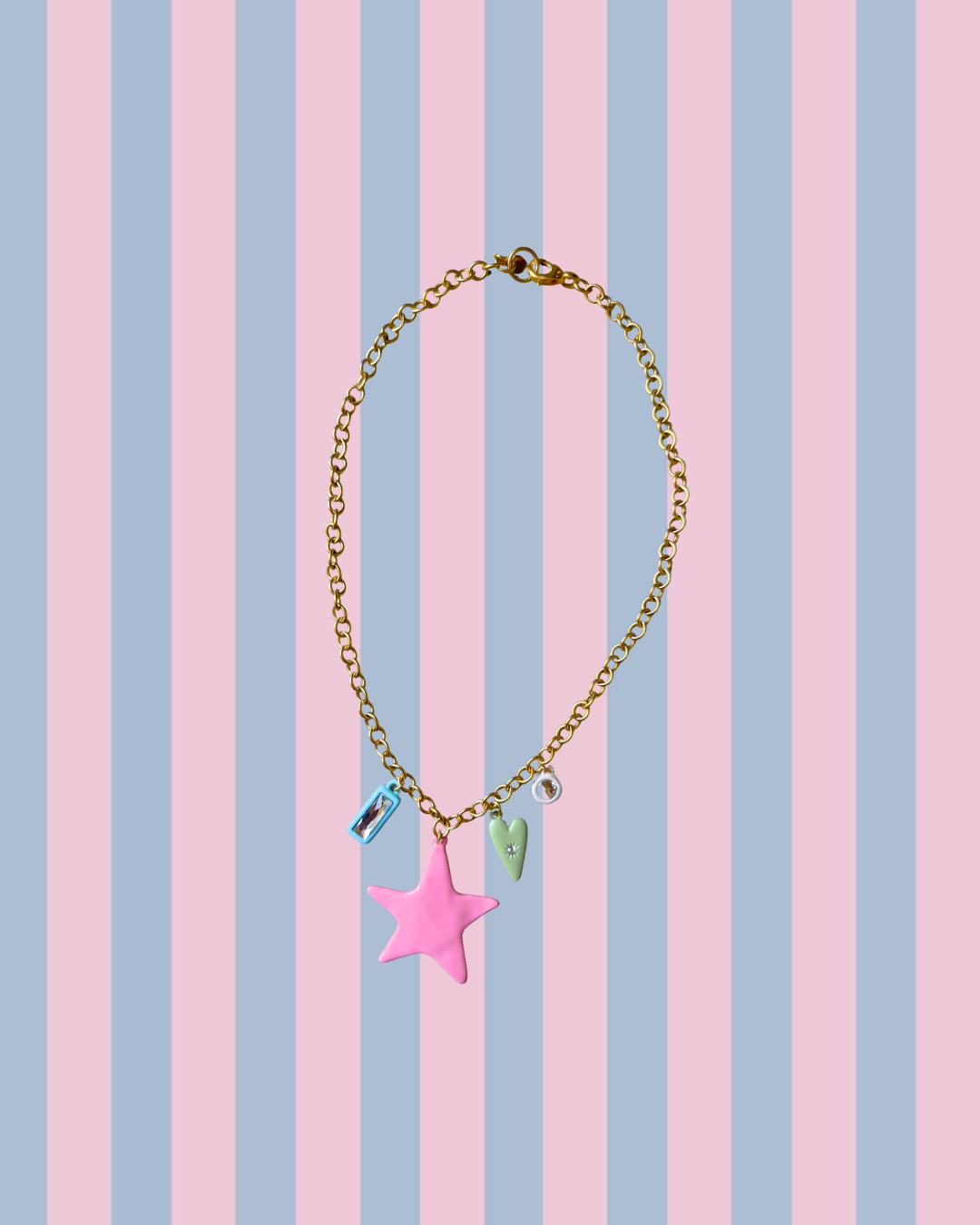 Pastel Star Charm Necklace