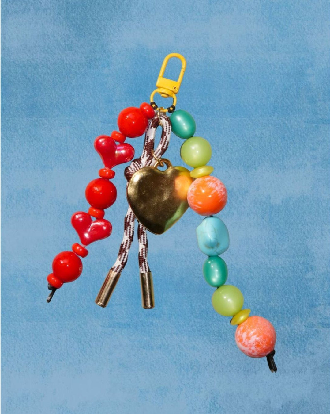 Ruby Hearts Bag Charm