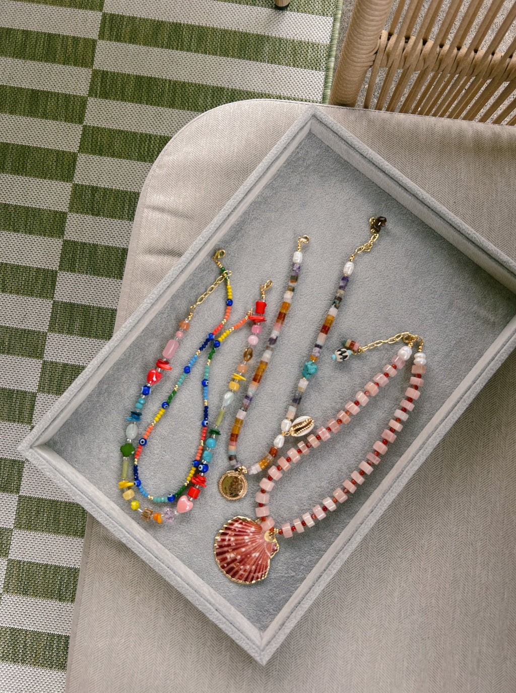 Prismatic Mixed Bead Necklace