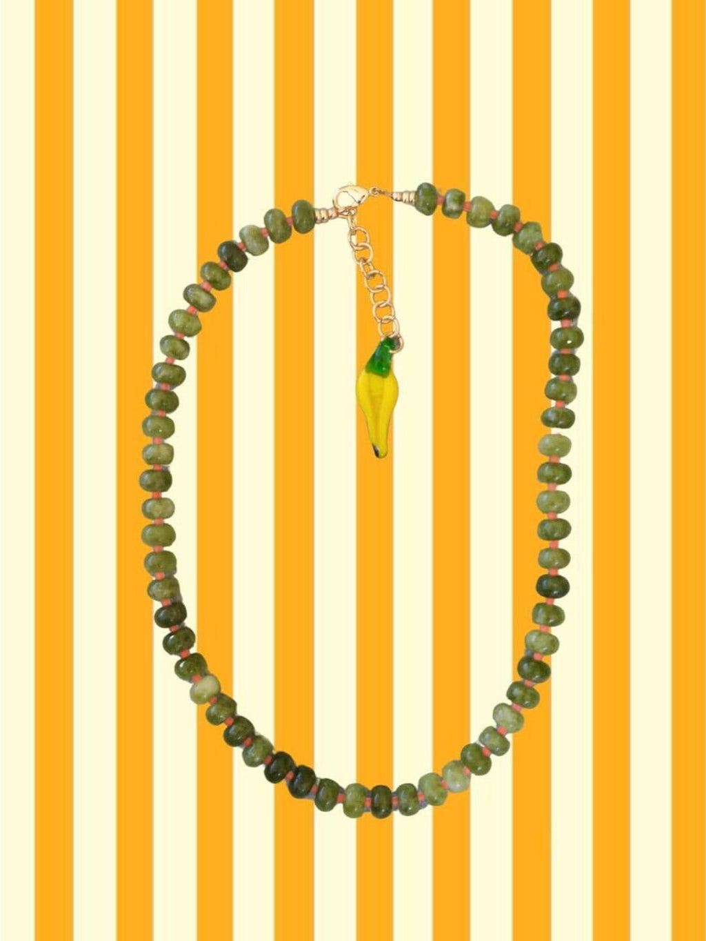 Green Pear Necklace