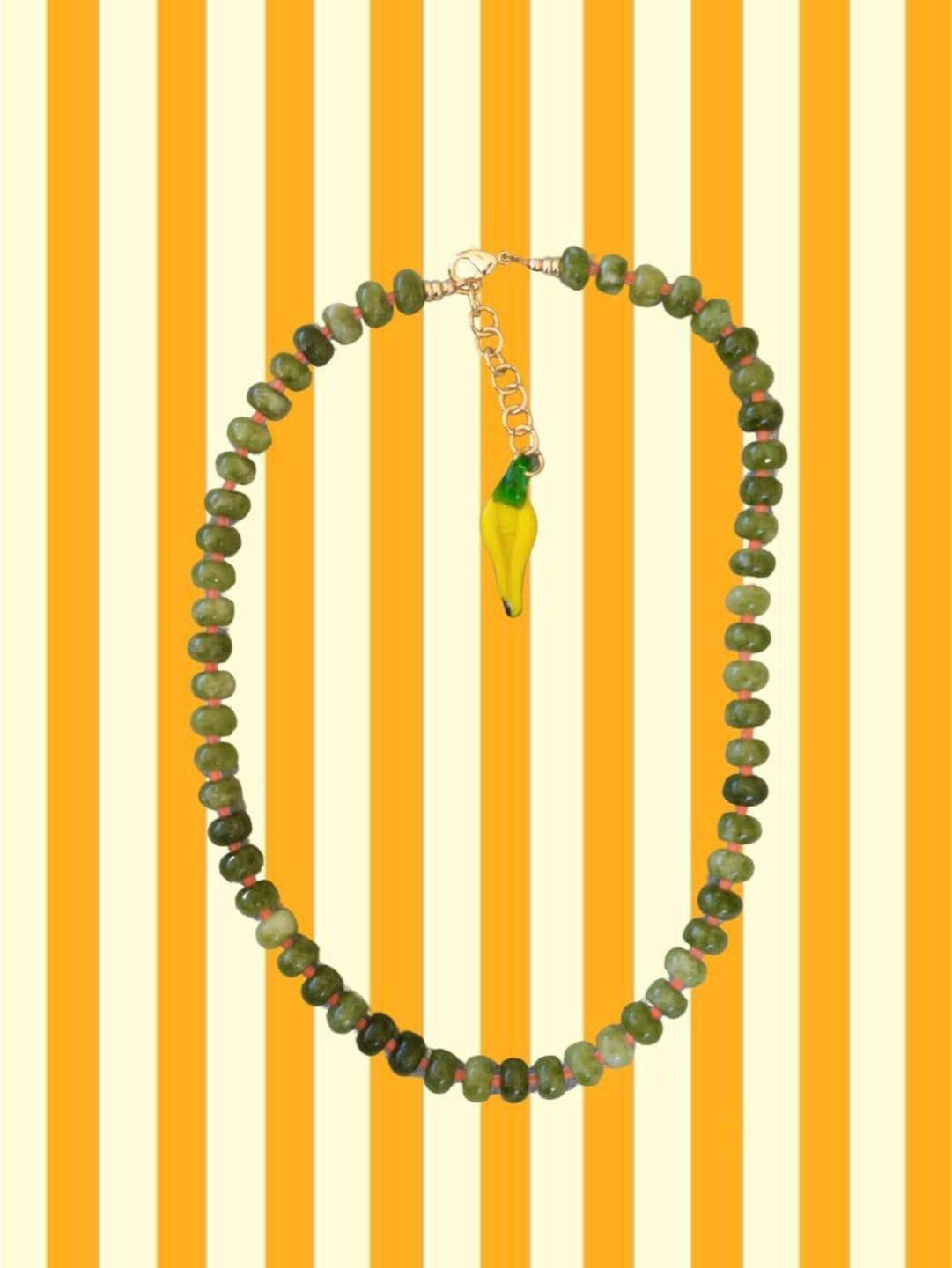 Green Pear Necklace